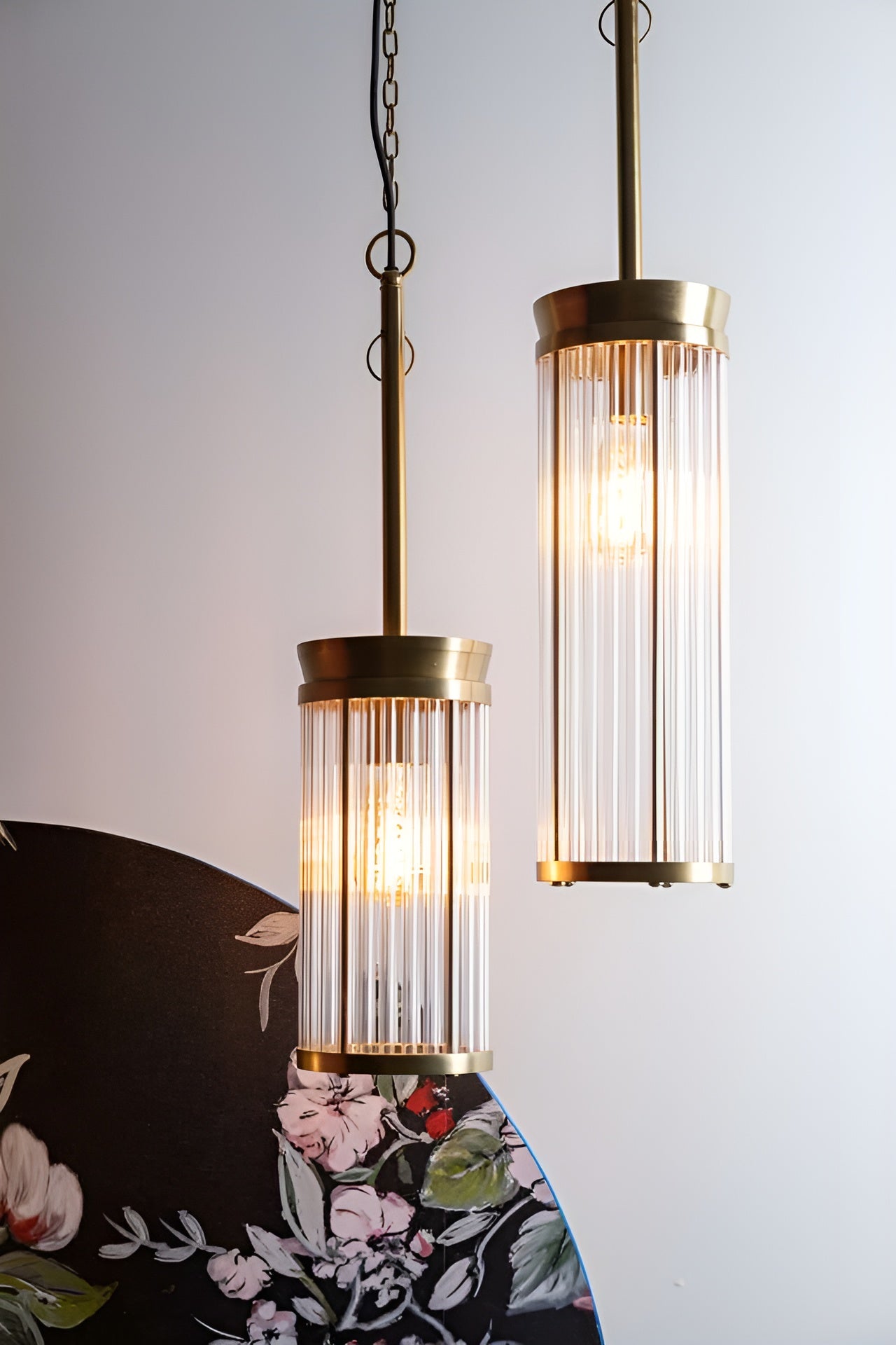 Pendant lamp ANGEL ON FIRE gold