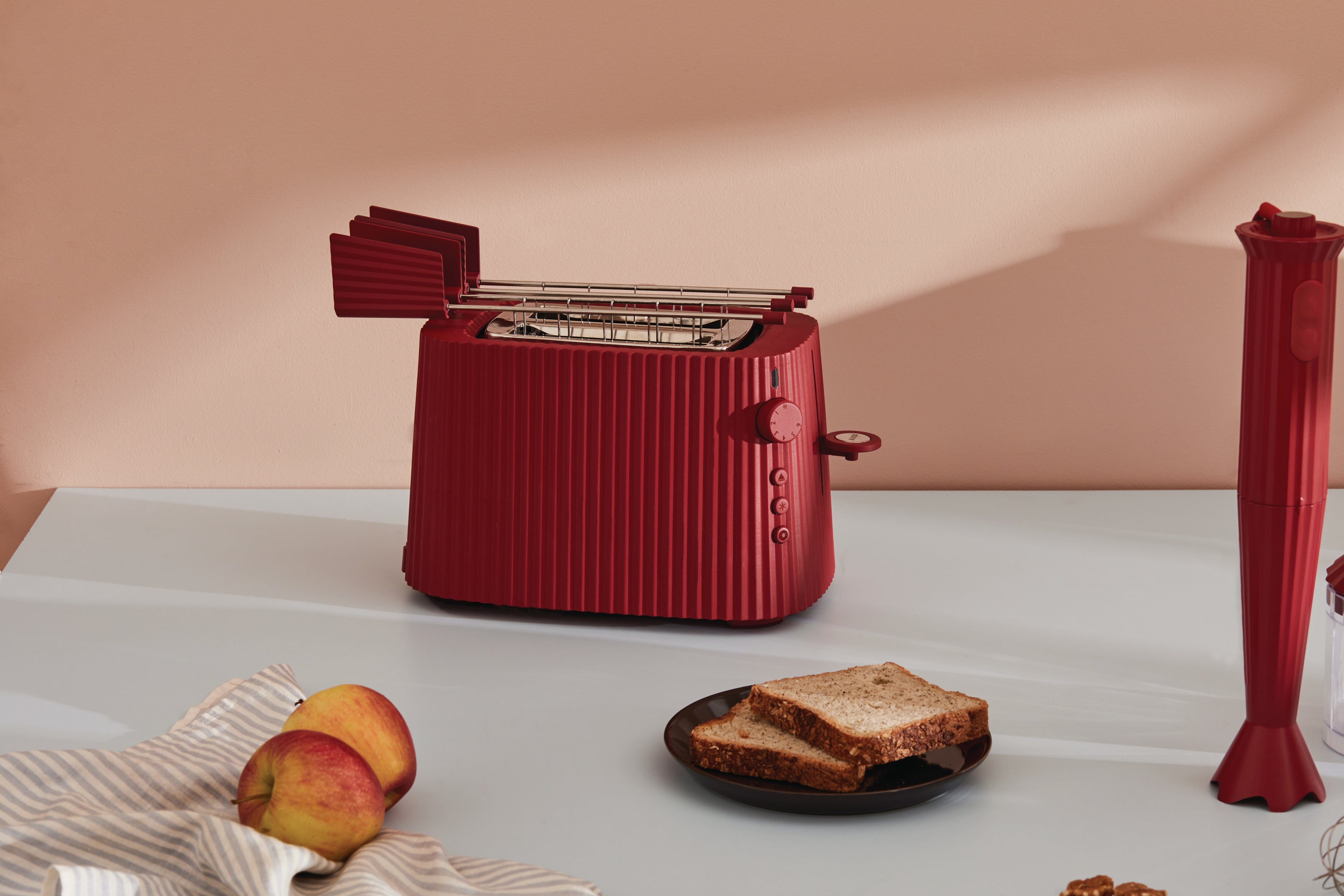 Tosti-ijzer PLISSÉ rood