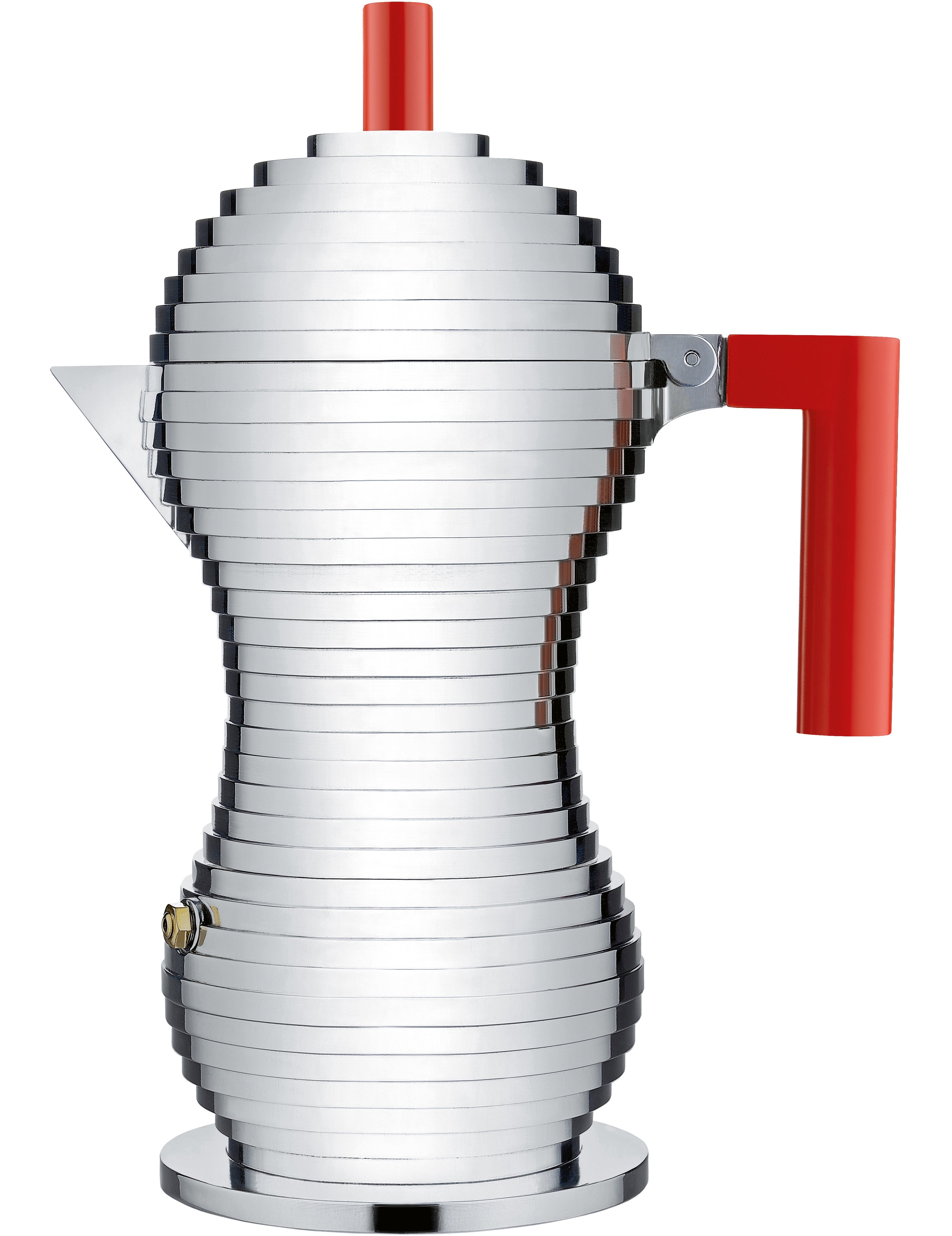 Pulcia Slrebrine mit rotem Induktionskaffee