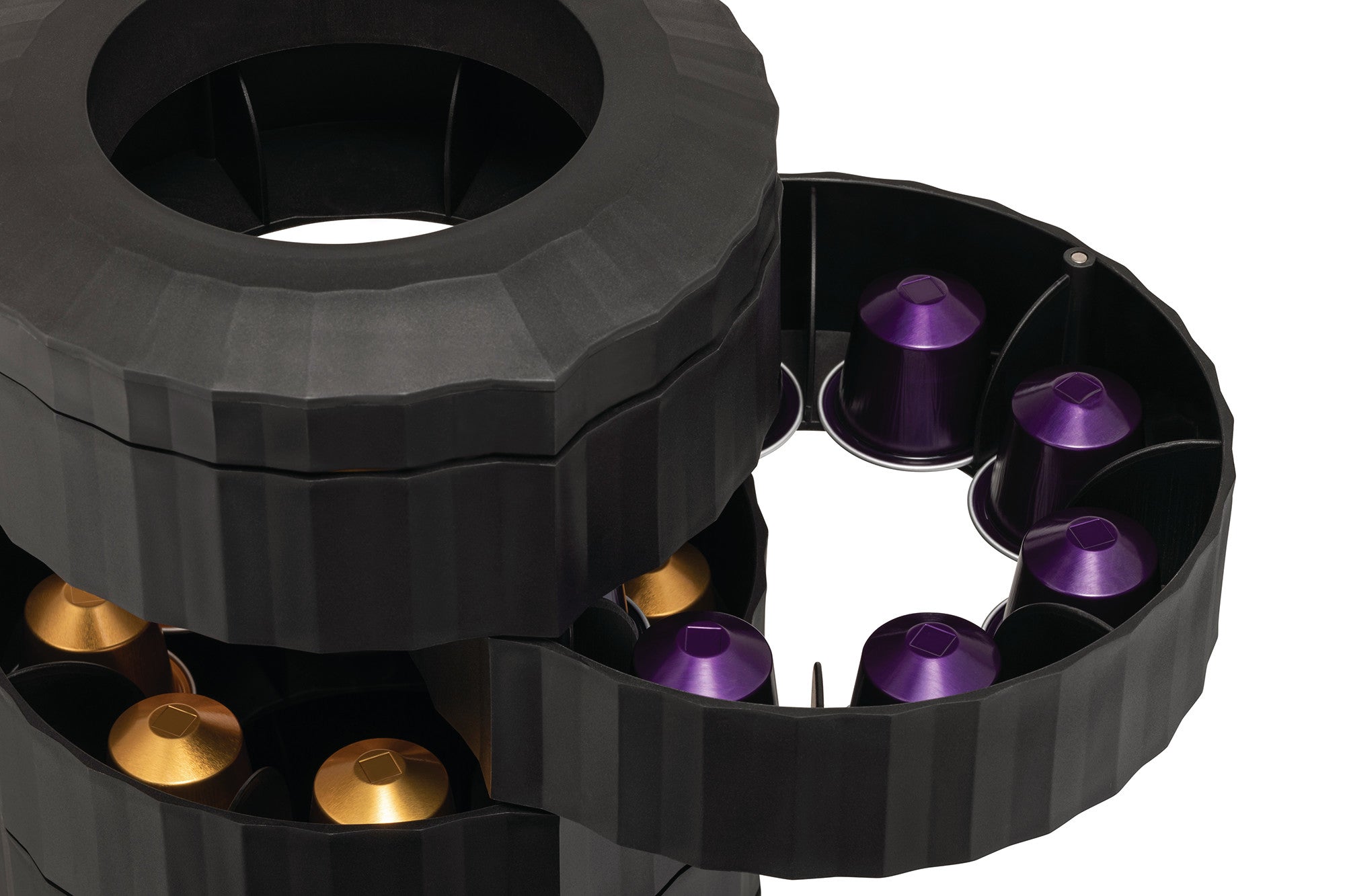 Schwarzkaffee -Kapselbehälter