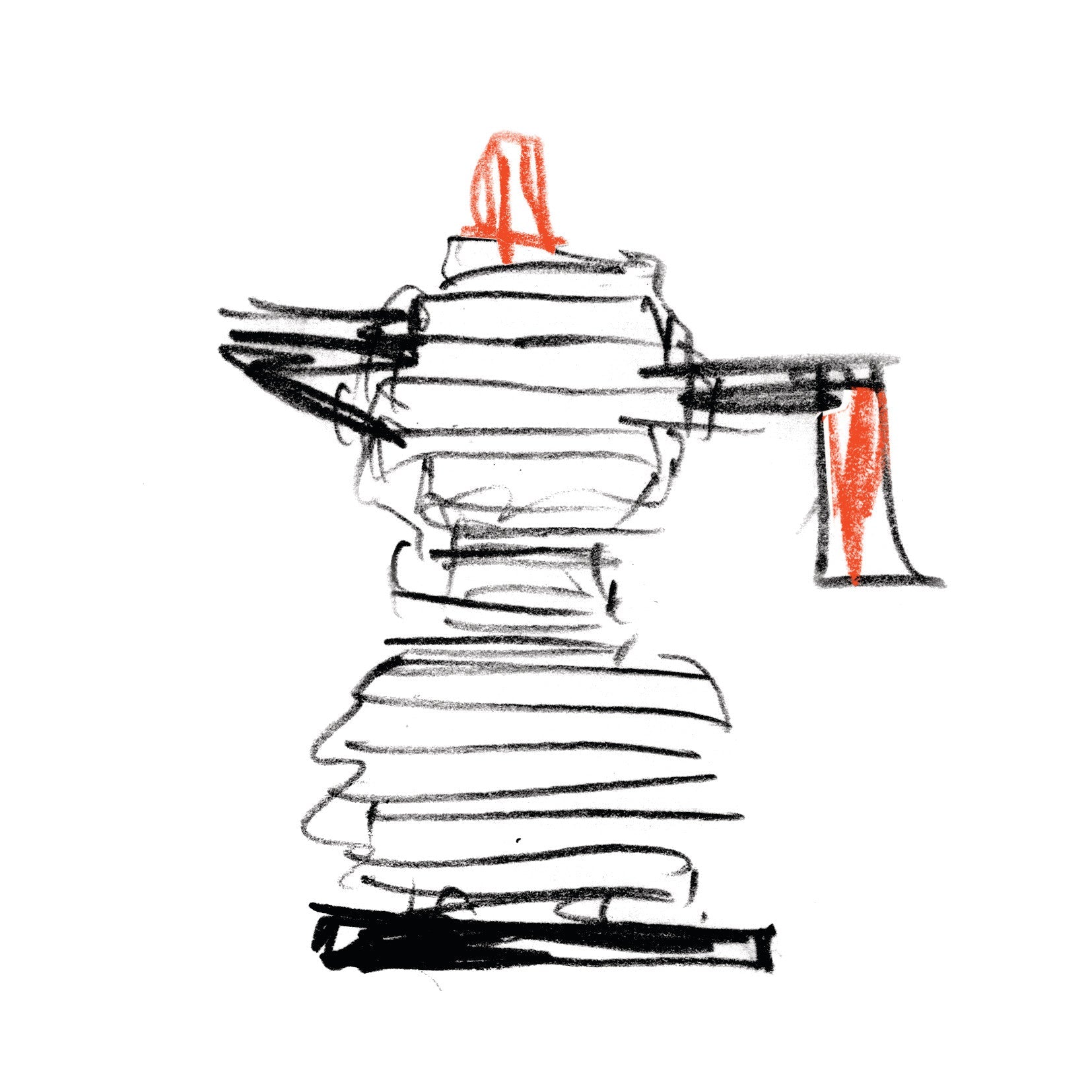 Pulcia Slrebrine mit rotem Induktionskaffee