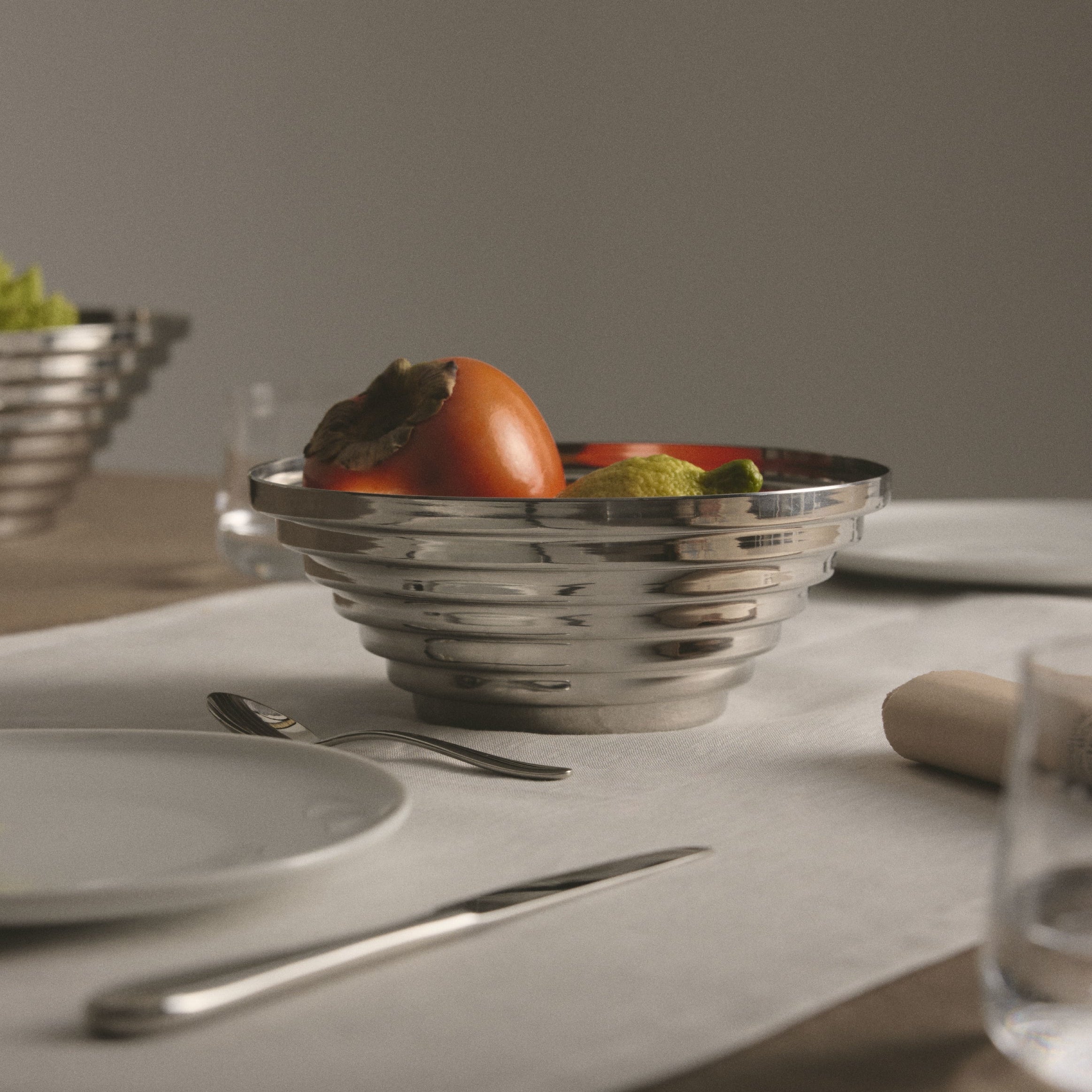 Obstkorb MAYA polierte Edelstahl