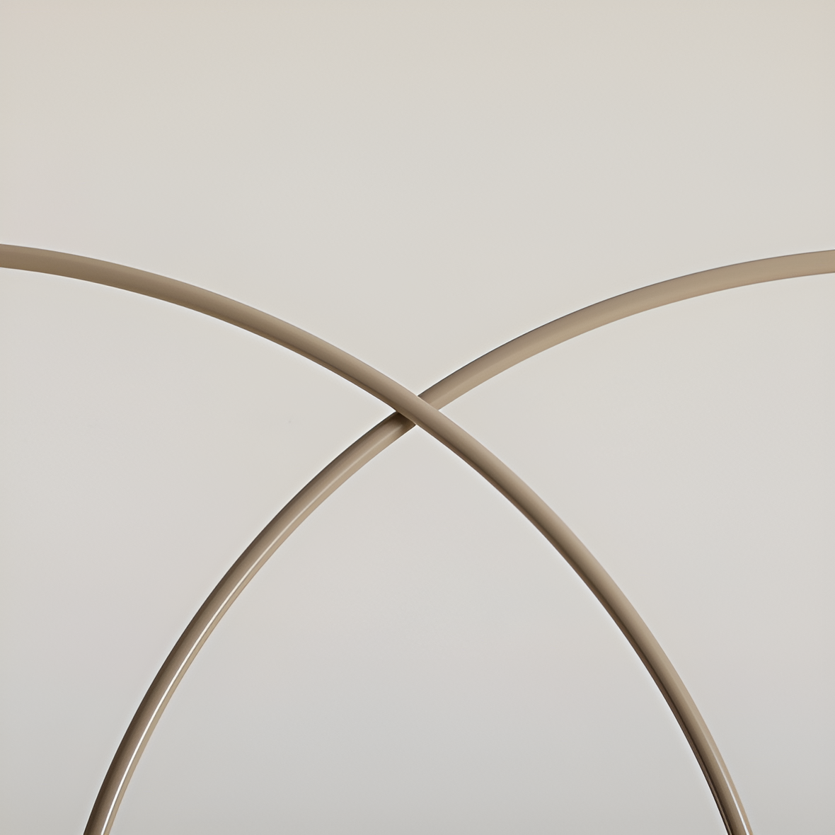 UNA DUO beige hanging lamp