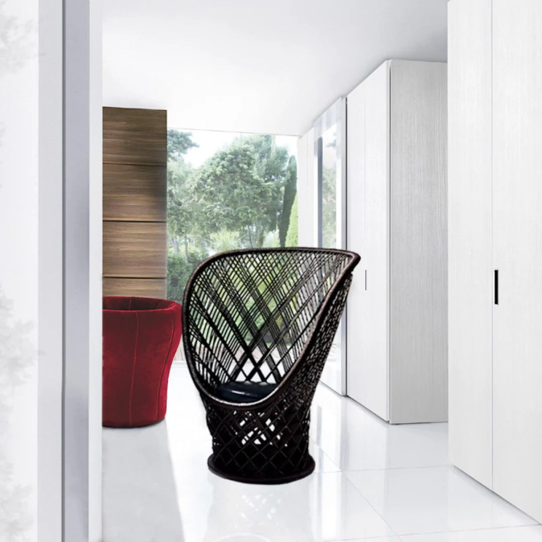 Pavo echter brauner Sessel