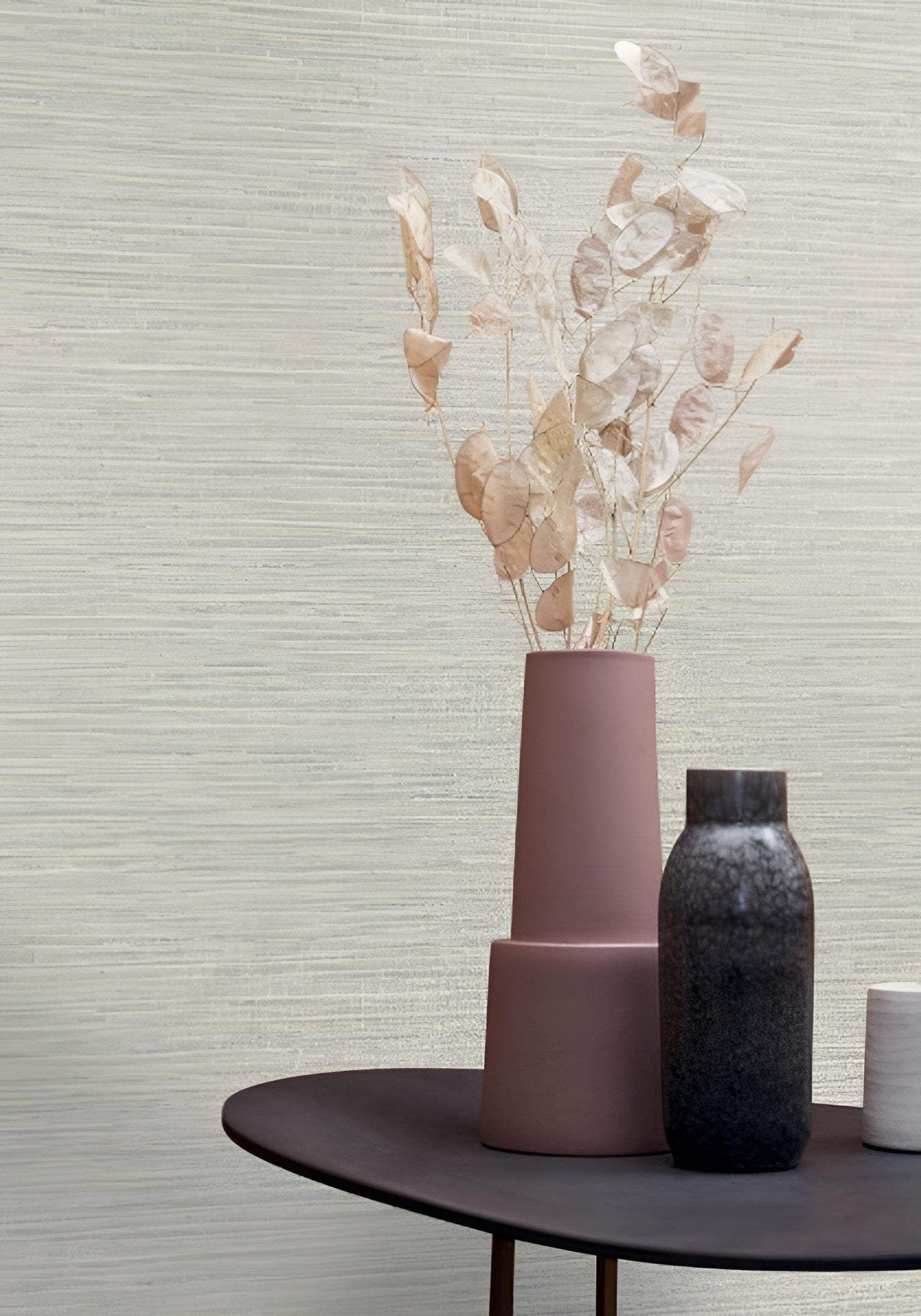 Structuurtapijt dat canvas imiteert OCCITAN - GALET gedempt beige