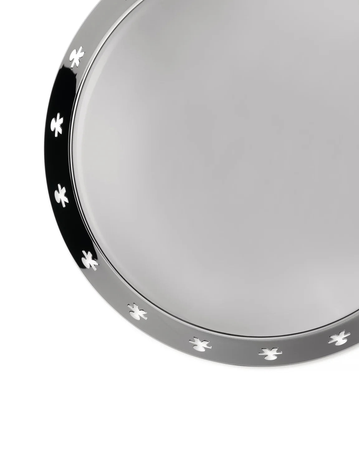 Taca met hoge rand GIROTONDO roestvrij staal