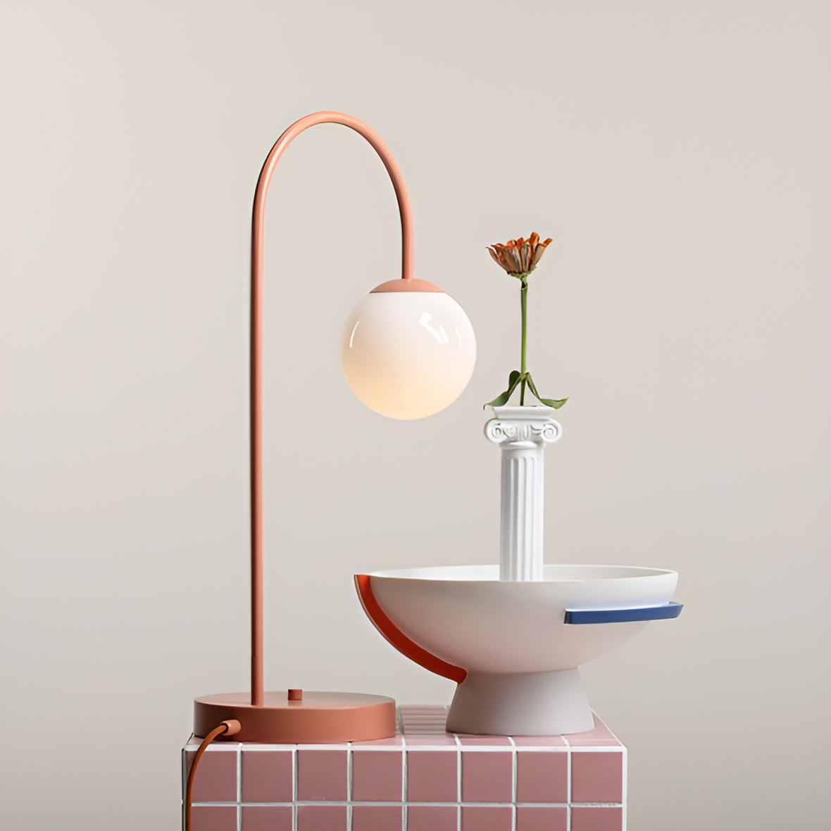 UNA Korallen-Tischlampe