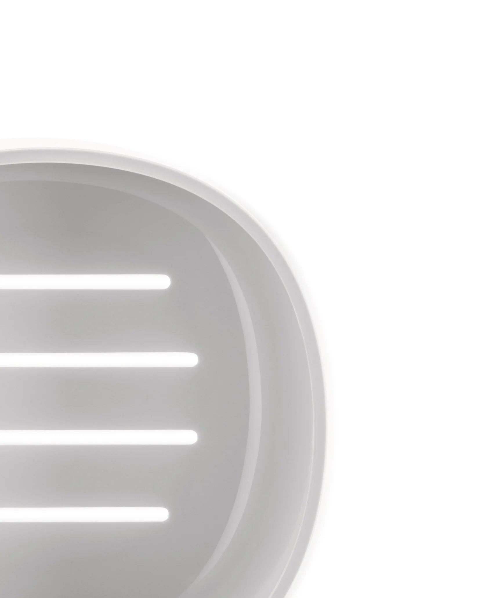 Wandplank met zuignap BIRILLO wit