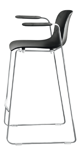 Hocker TROY zwart beukenhout
