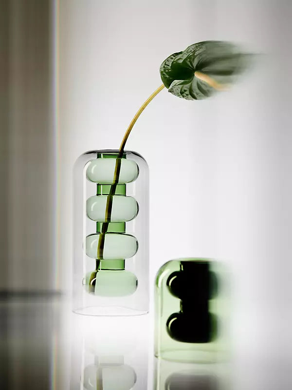 Vaas BUMP zwart-groen glas