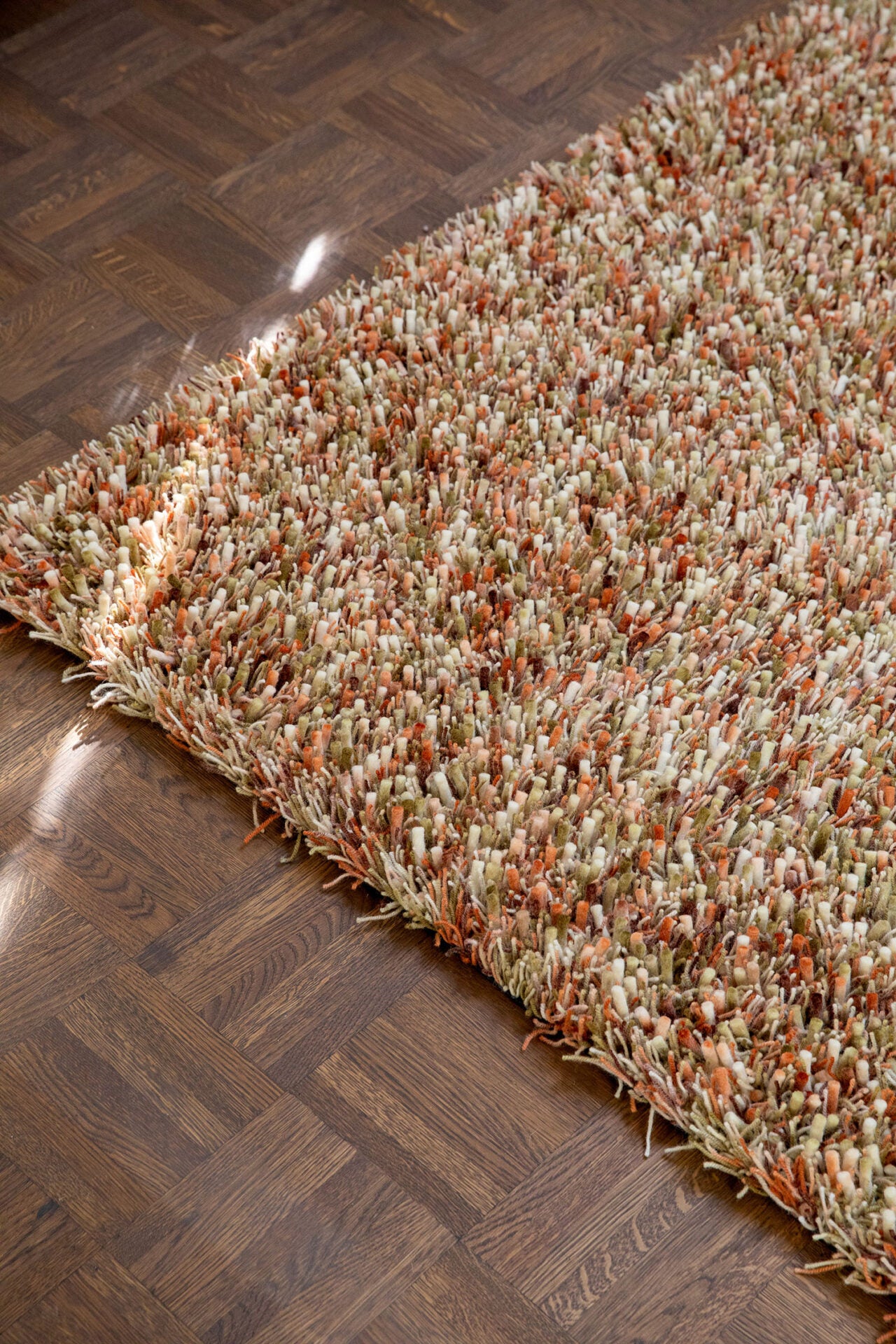 Teppich mit langem Flor SPRING beige-orange