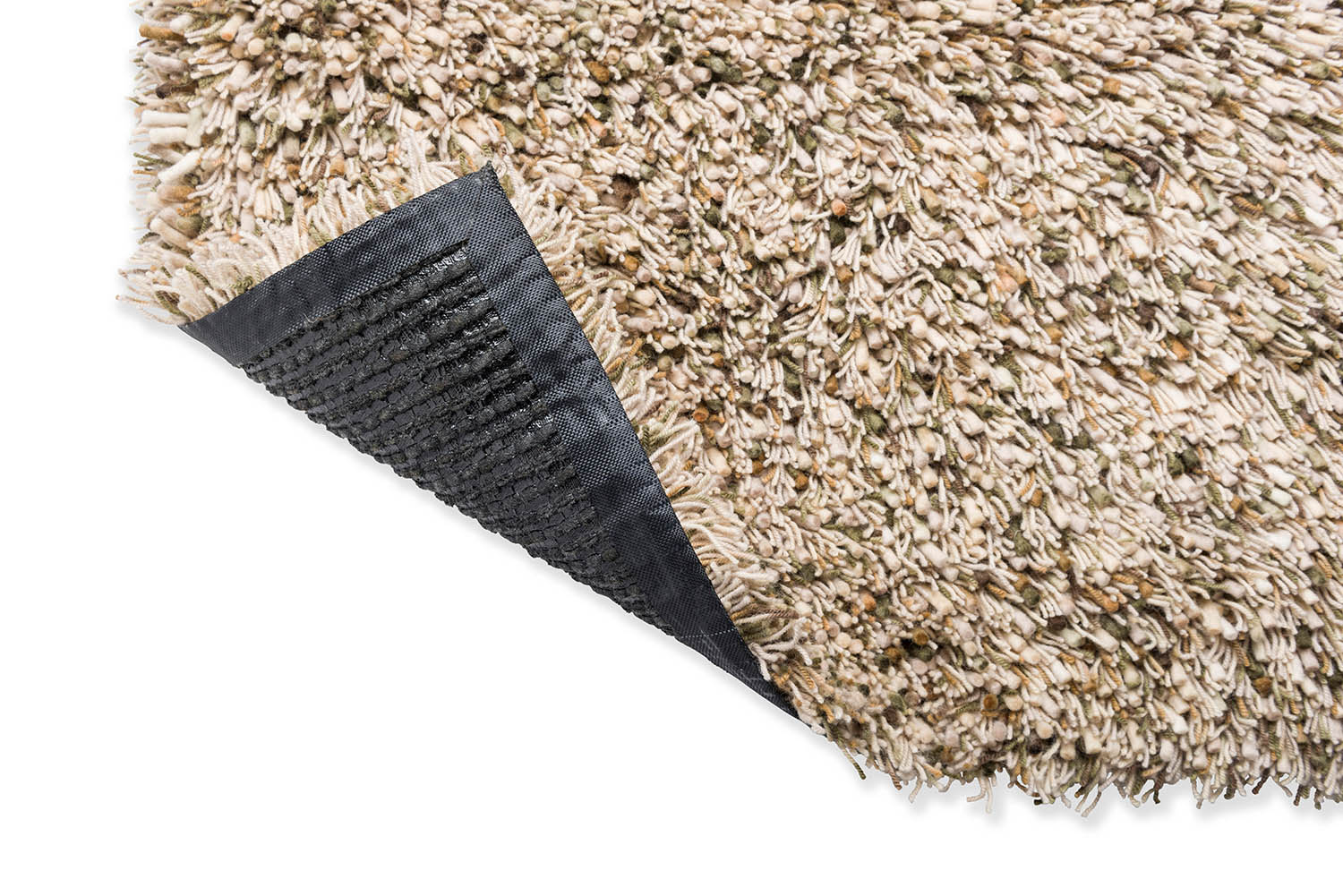 SPRING long pile rug beige-green