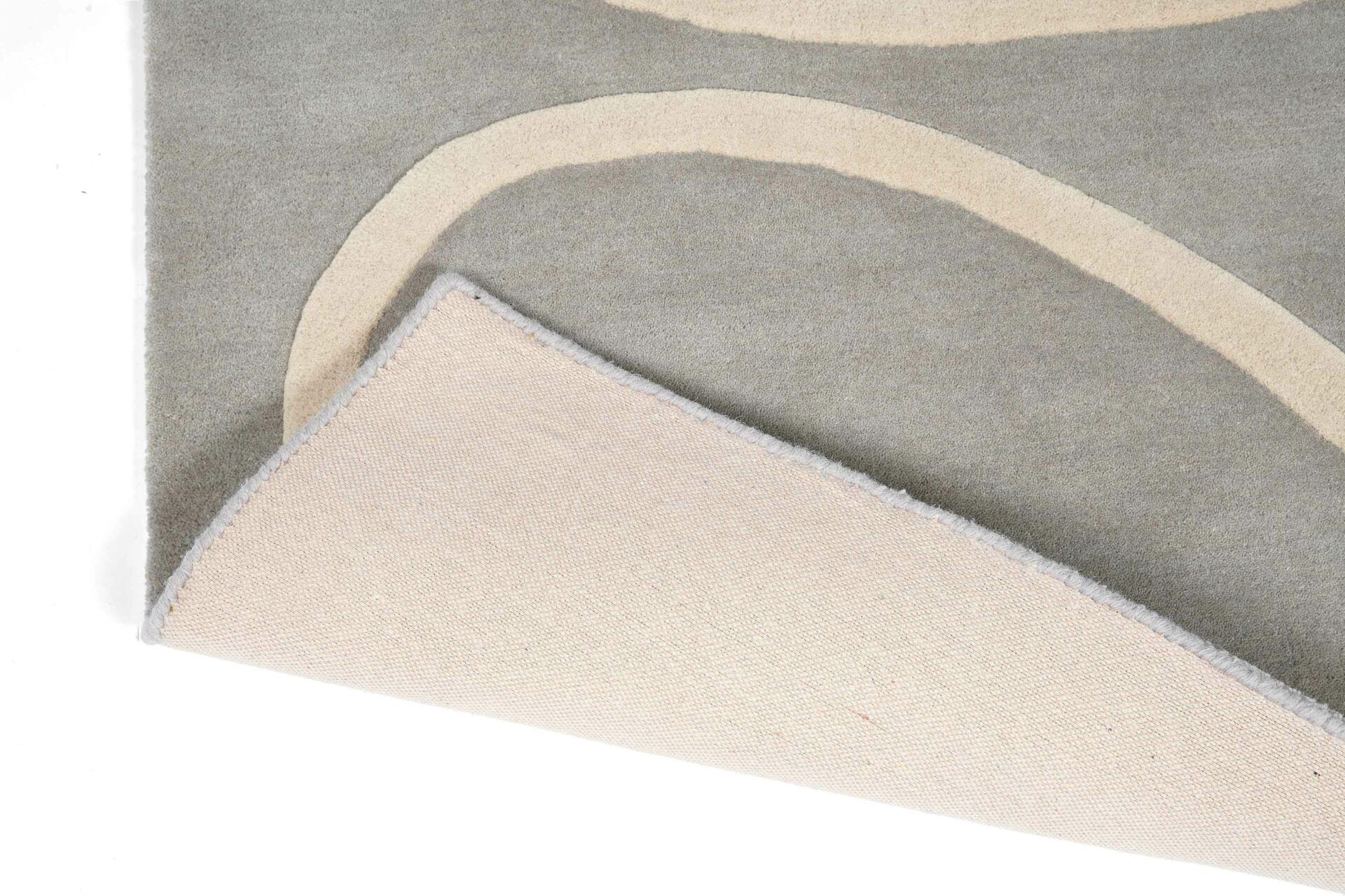 GIANT LINEAR STEM Gray with Beige Rug