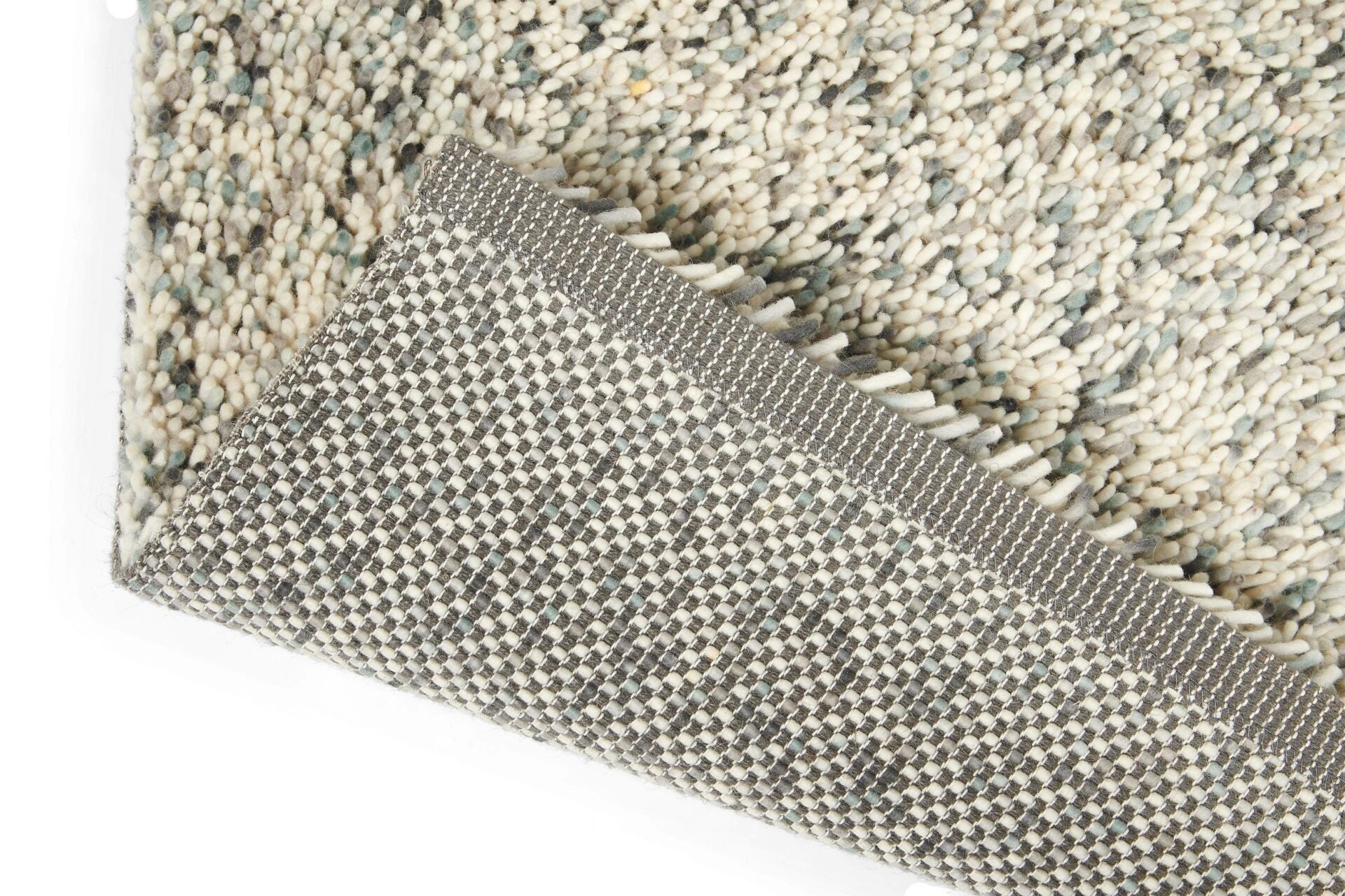 POP ART rug in blue-gray with long pile