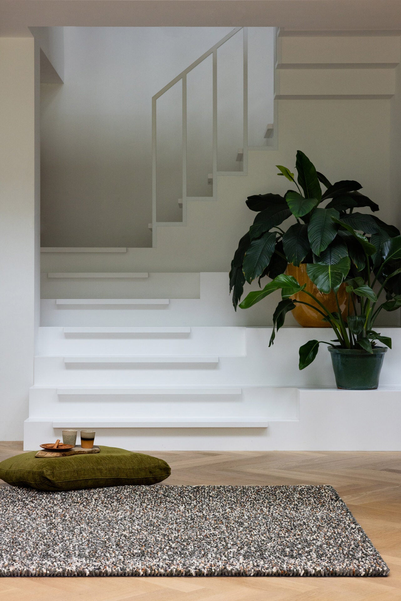 Teppich POP ART grau mit langem Flor