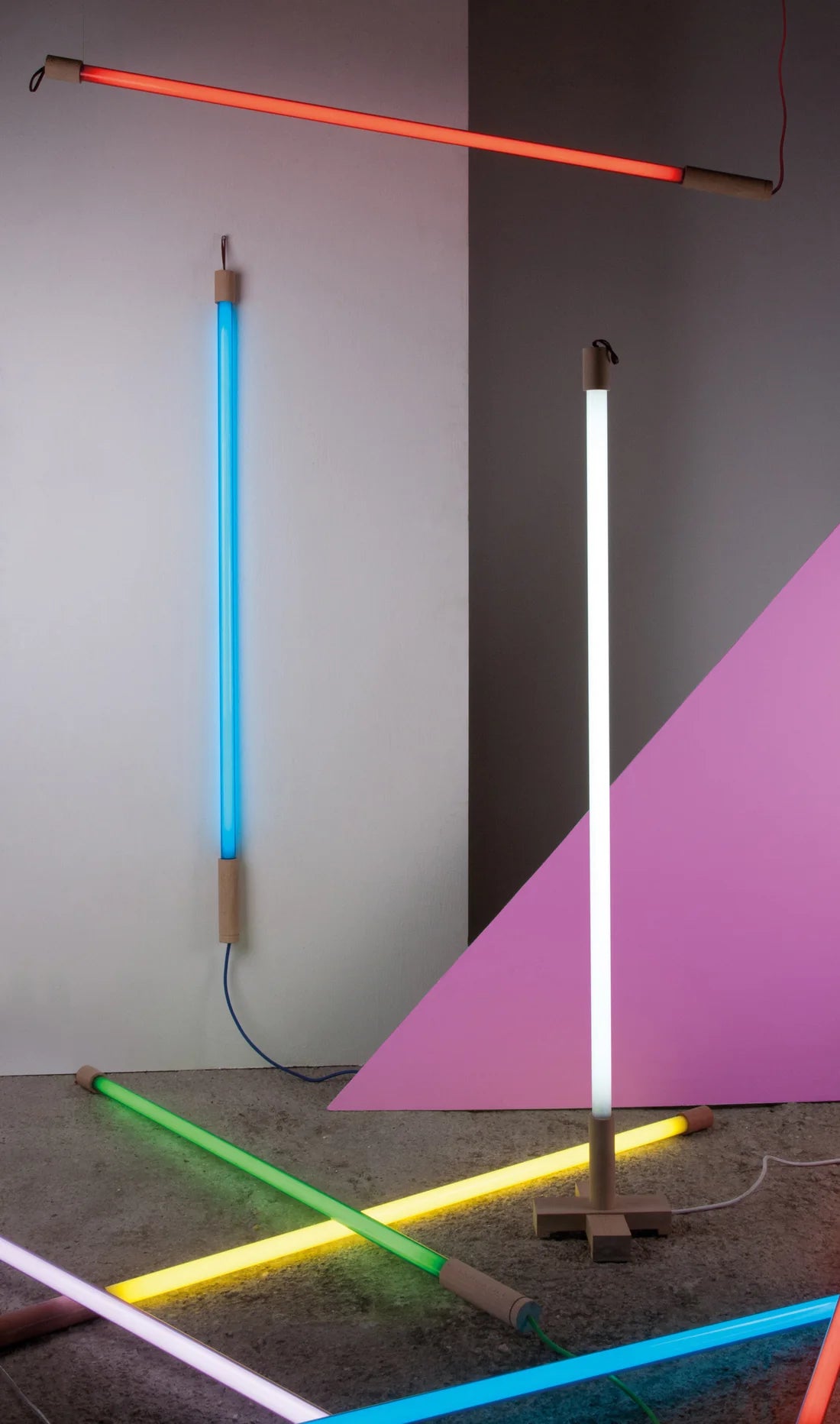 LED LAMP LINEA roze