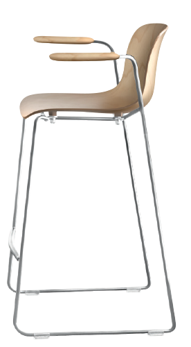 TROY Hocker aus Buchenholz