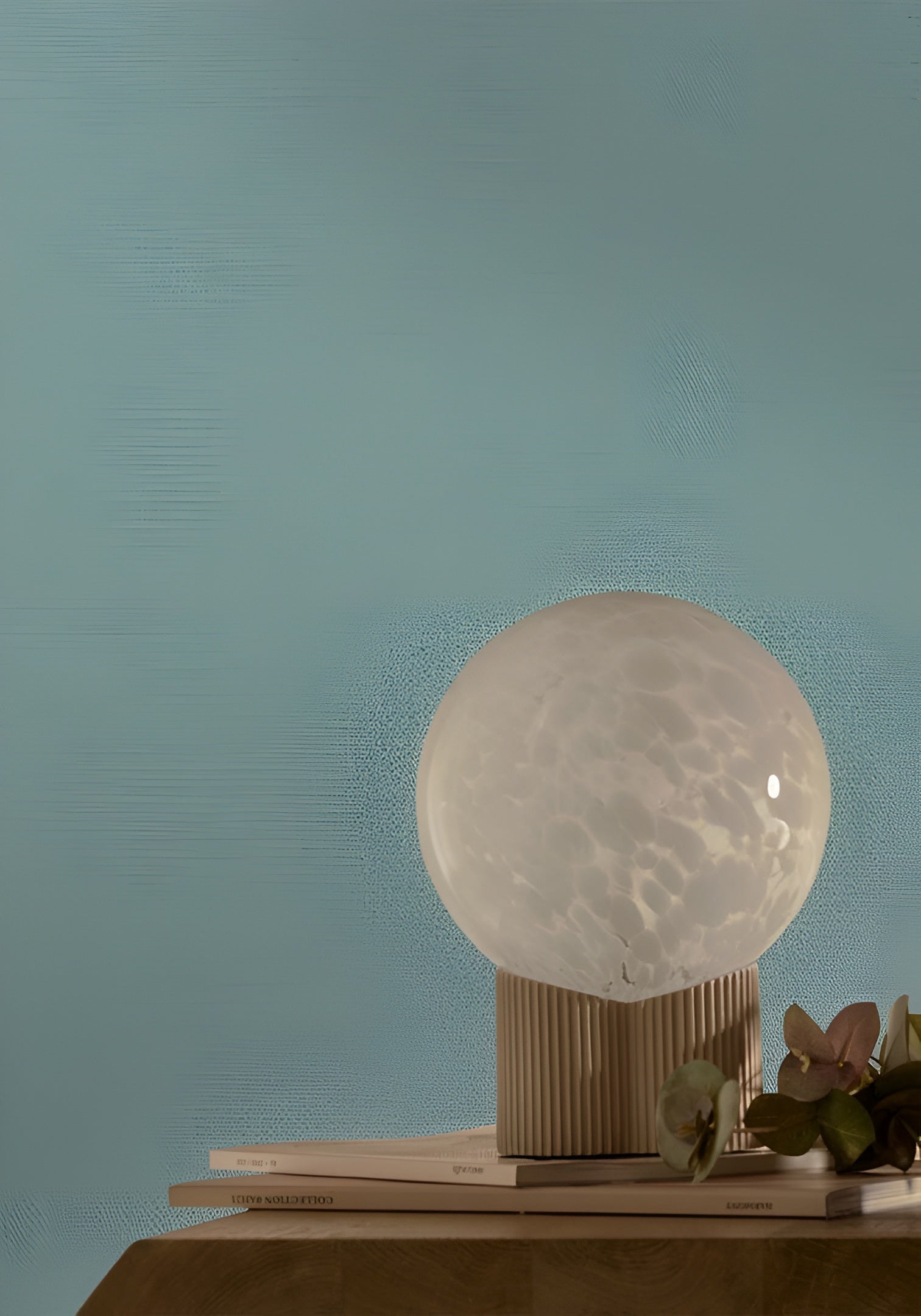 Effen matte behang met parelmoereffect OCTA - CELADON zeegroen