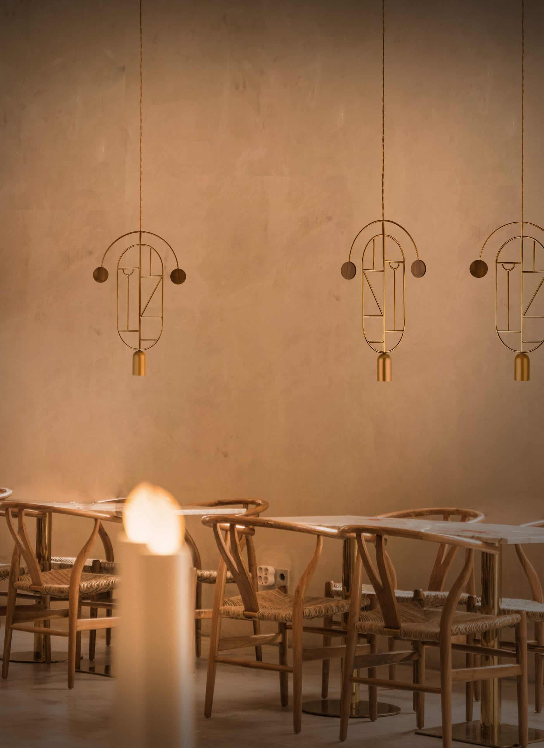 Pendelleuchte WOODEN DOTS WD06 grafit mit Rot und Rosa