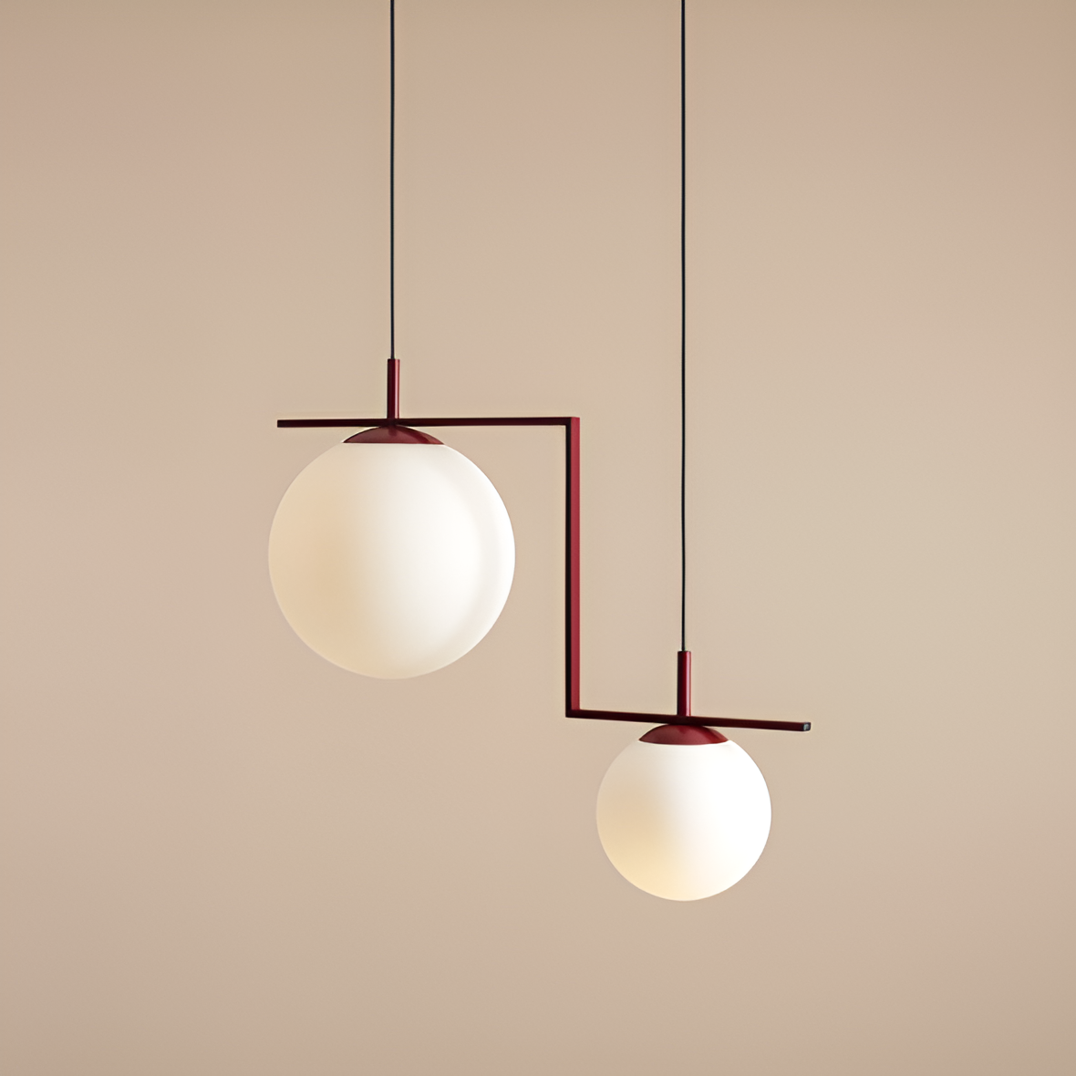Hanglamp ZAC DUO bordeaux