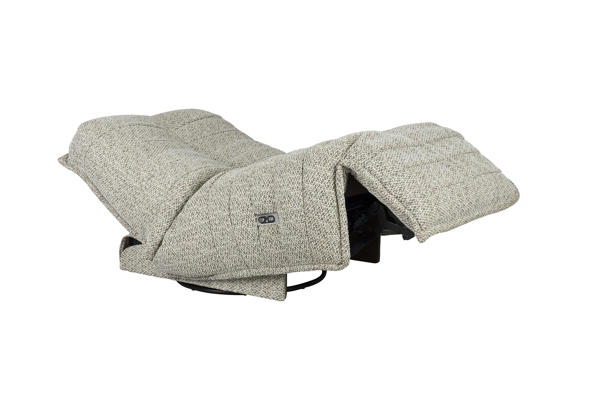 Uitschuifbare fauteuil HAMILTON grijs gemêleerd