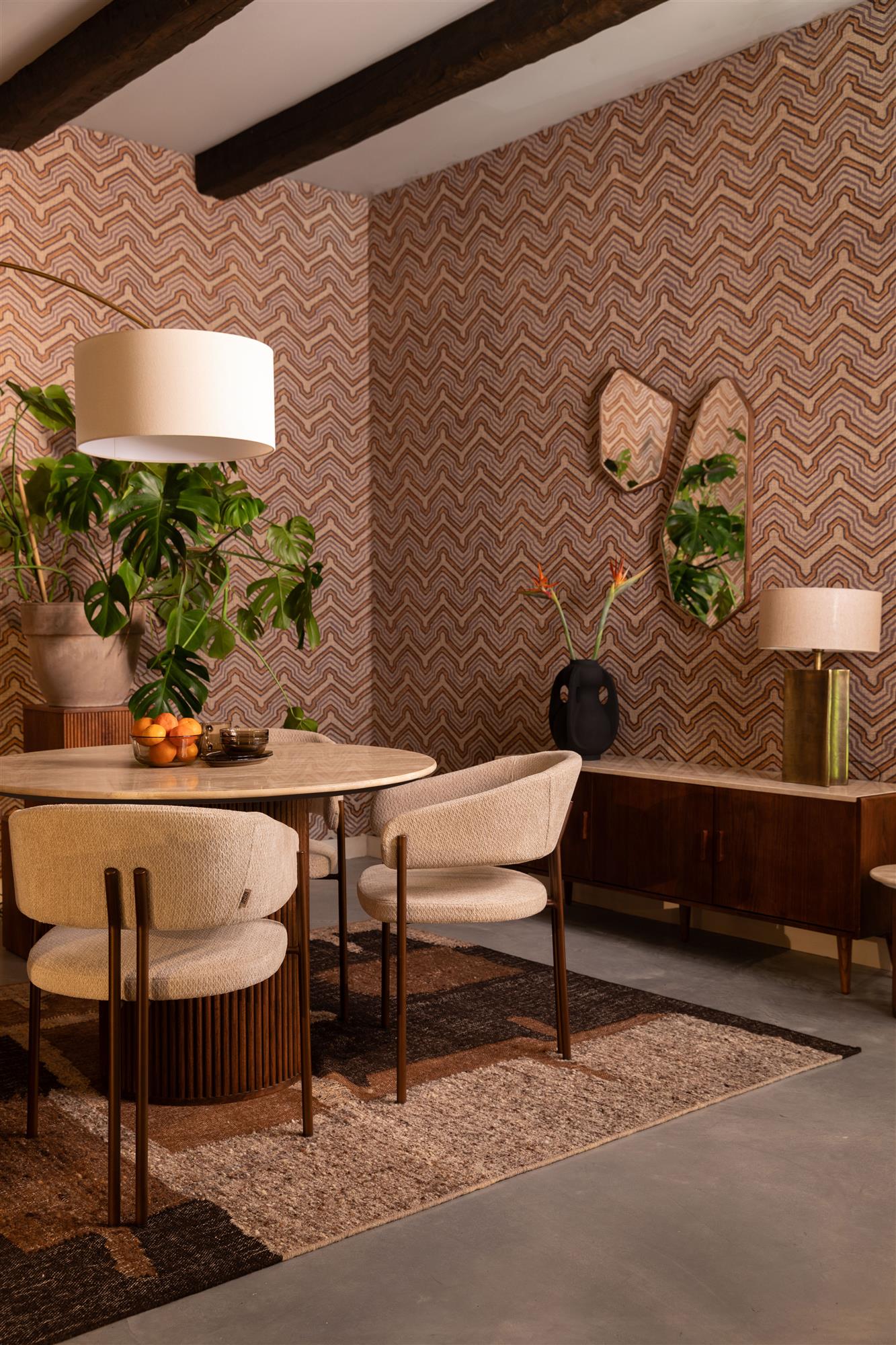 Vloerkleed BRITON bruin