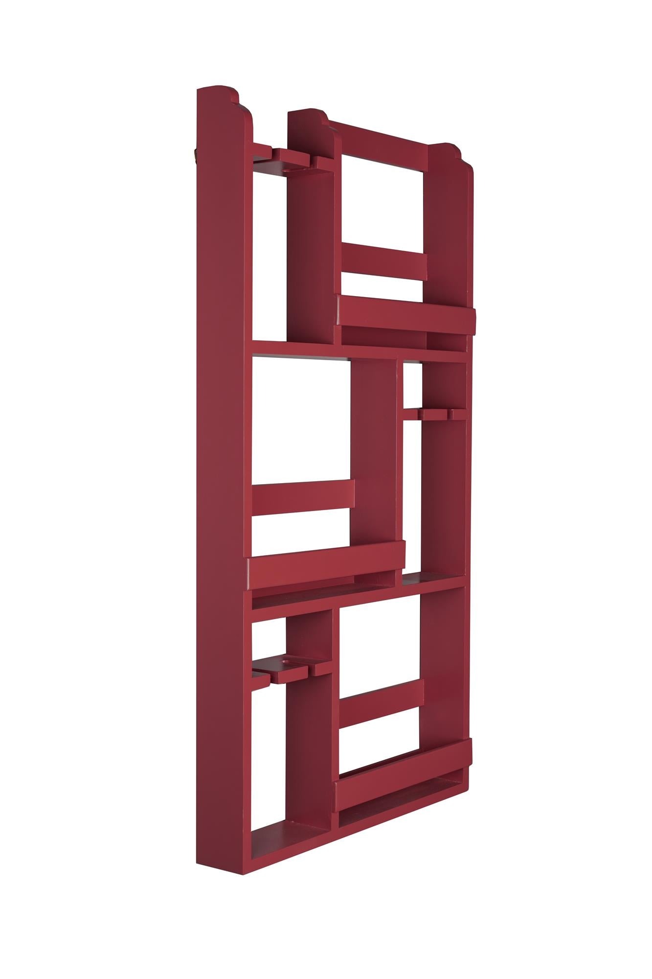 Myron red wall rack