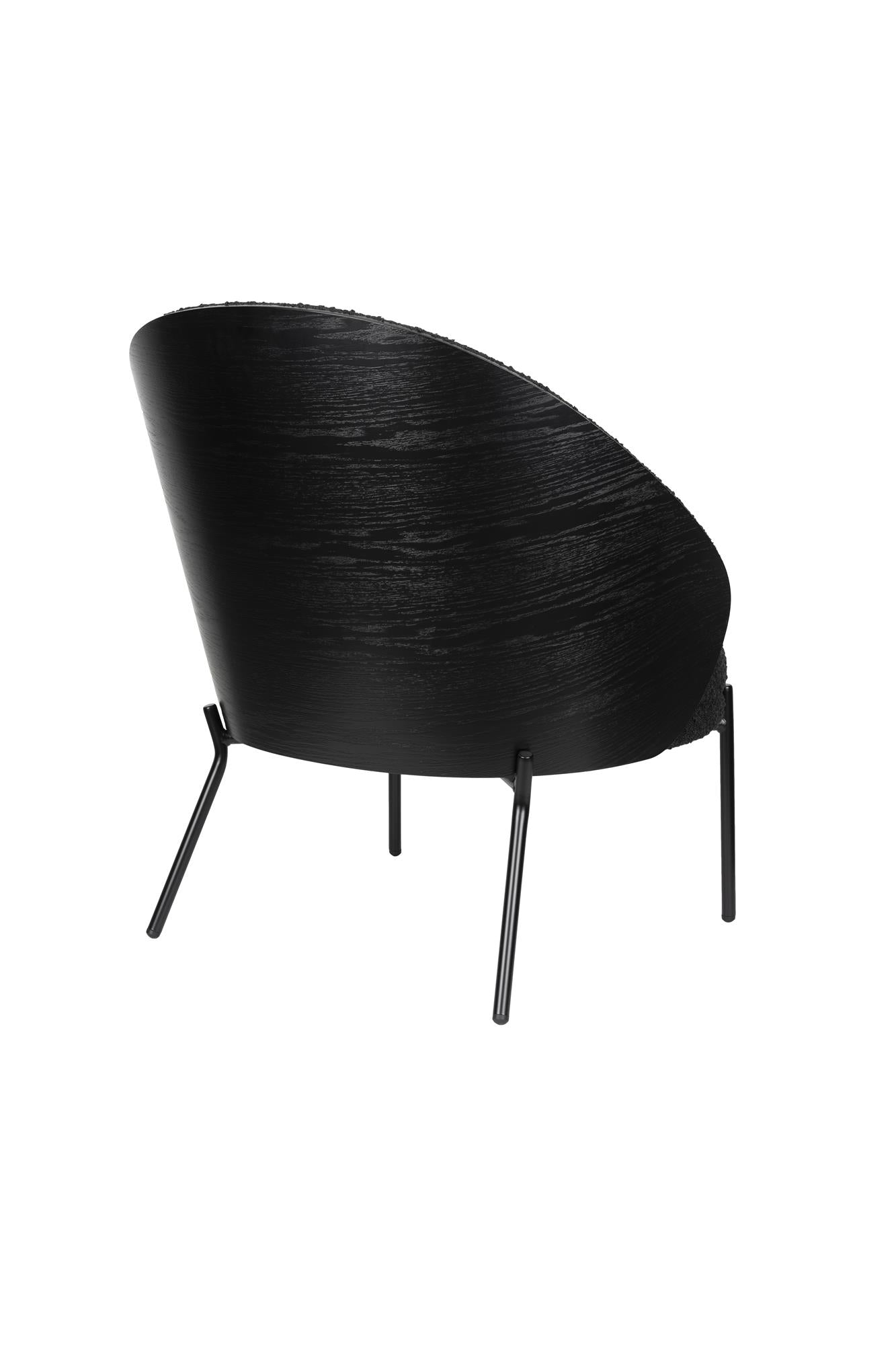 Rodin black armchair