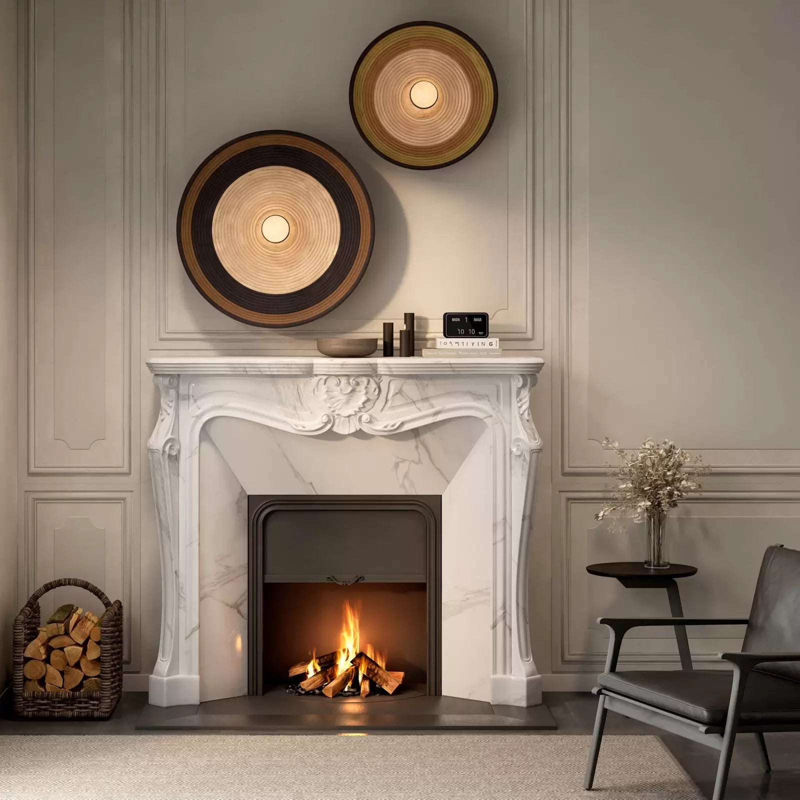 Kinkiet GRASS bruin met groen