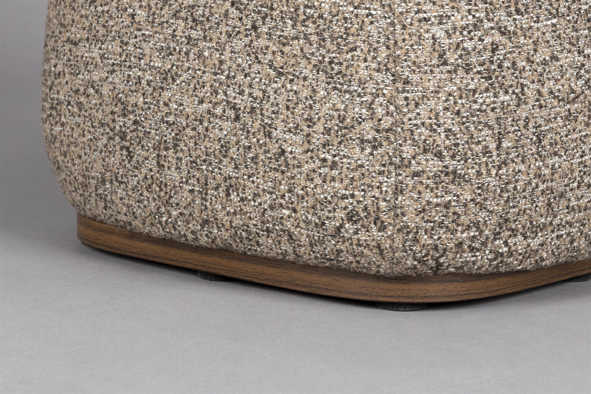 Zijtafel SHELLY donkerbeige melange