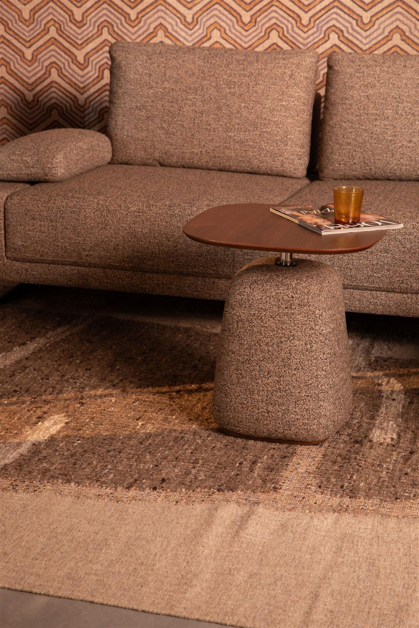 Zijtafel SHELLY donkerbeige melange