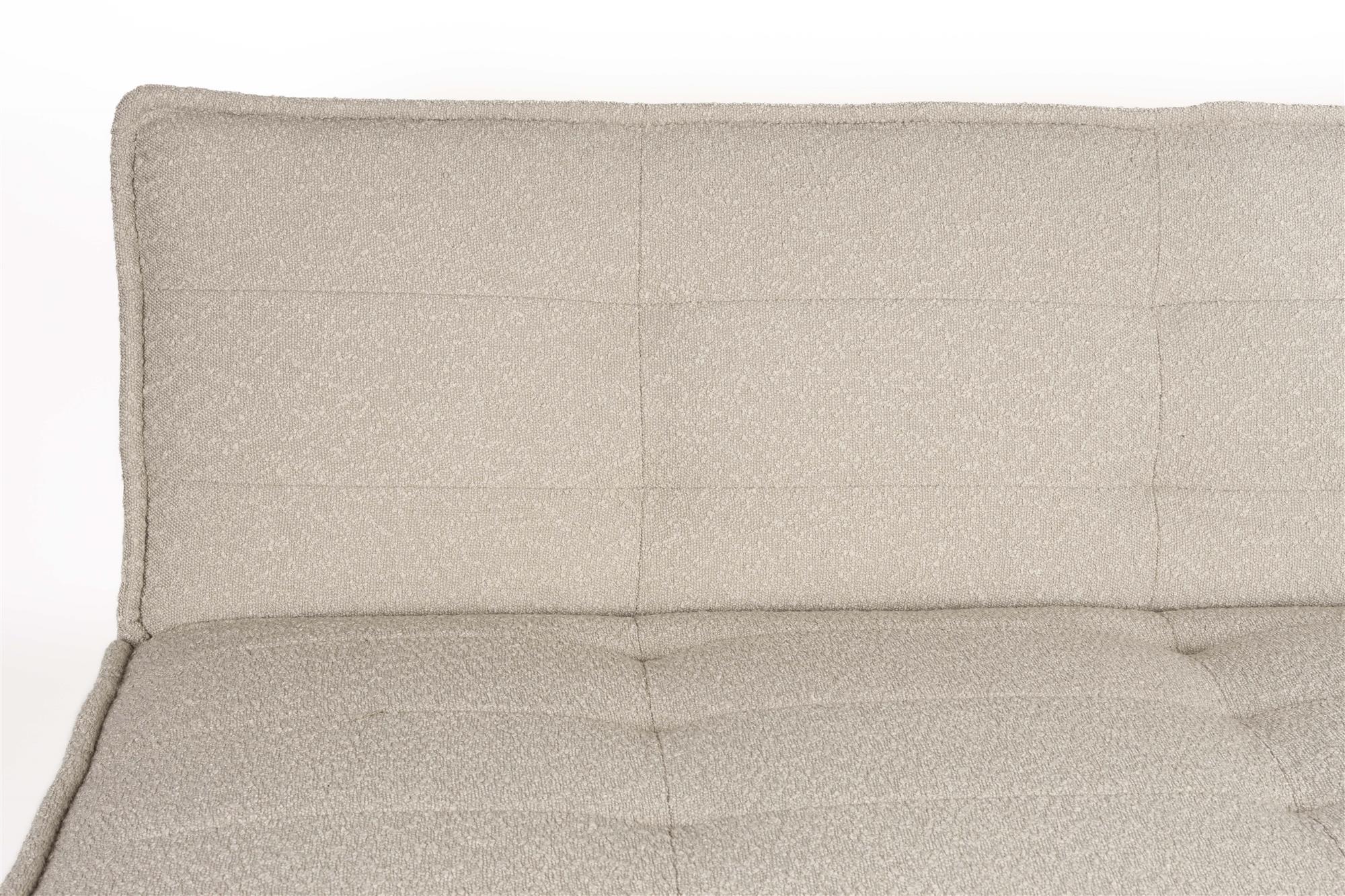Ausziehbares Sofa CIELKE beige mit schwarzem Gestell