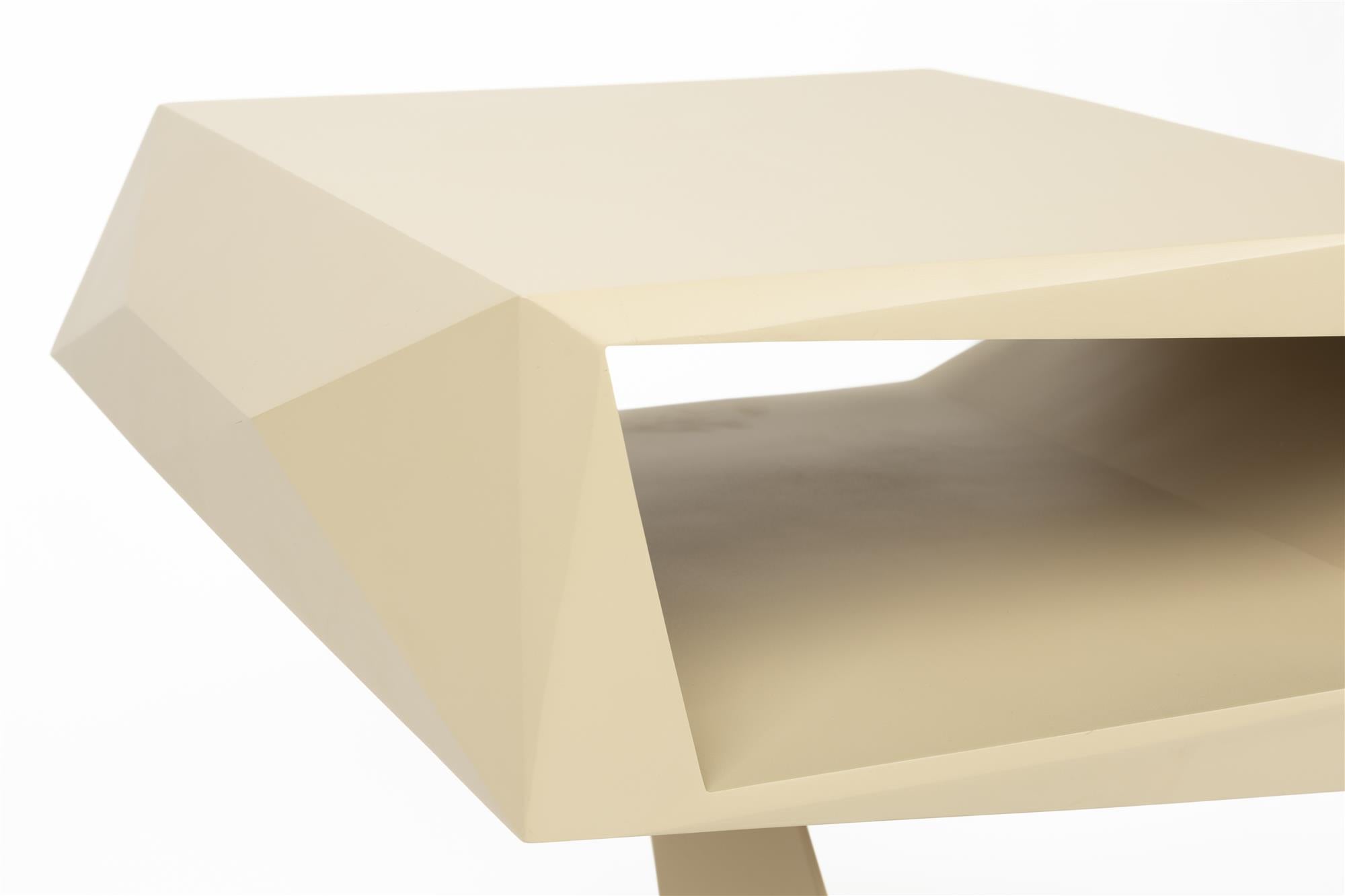 Beige bijzettafel NORTH