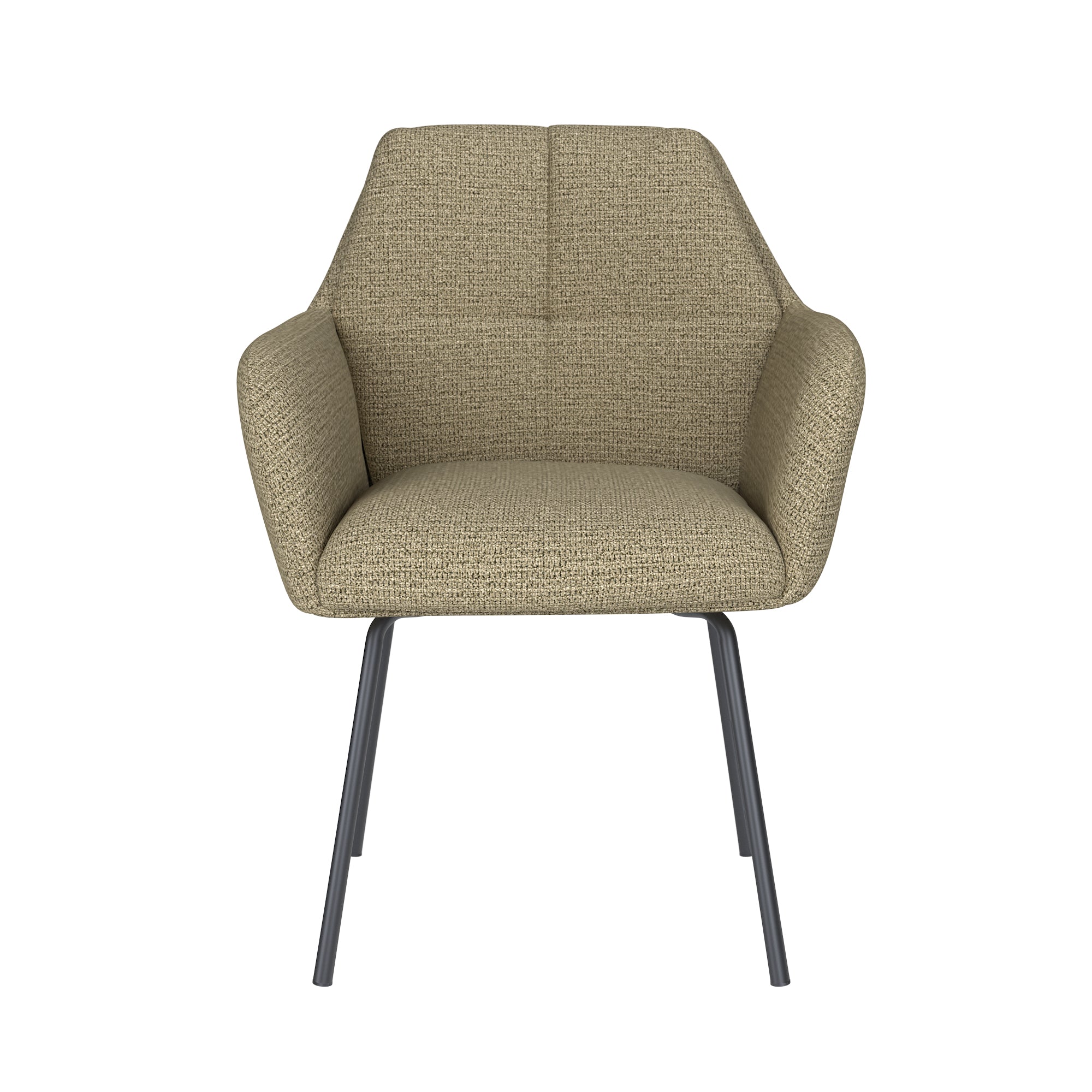 Stuhl PETE grün mit schwarzem Gestell