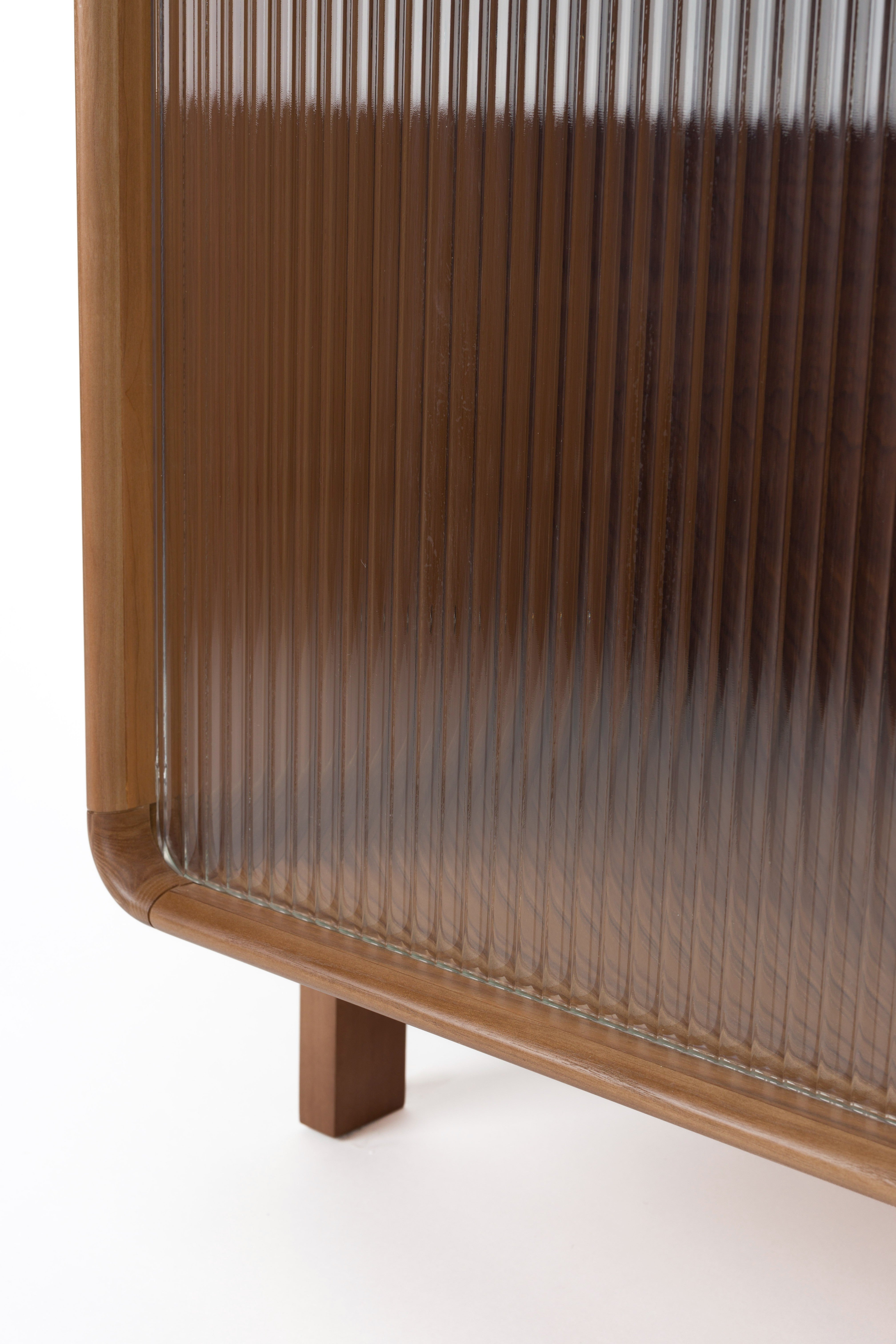 RISE dark veneer shelf