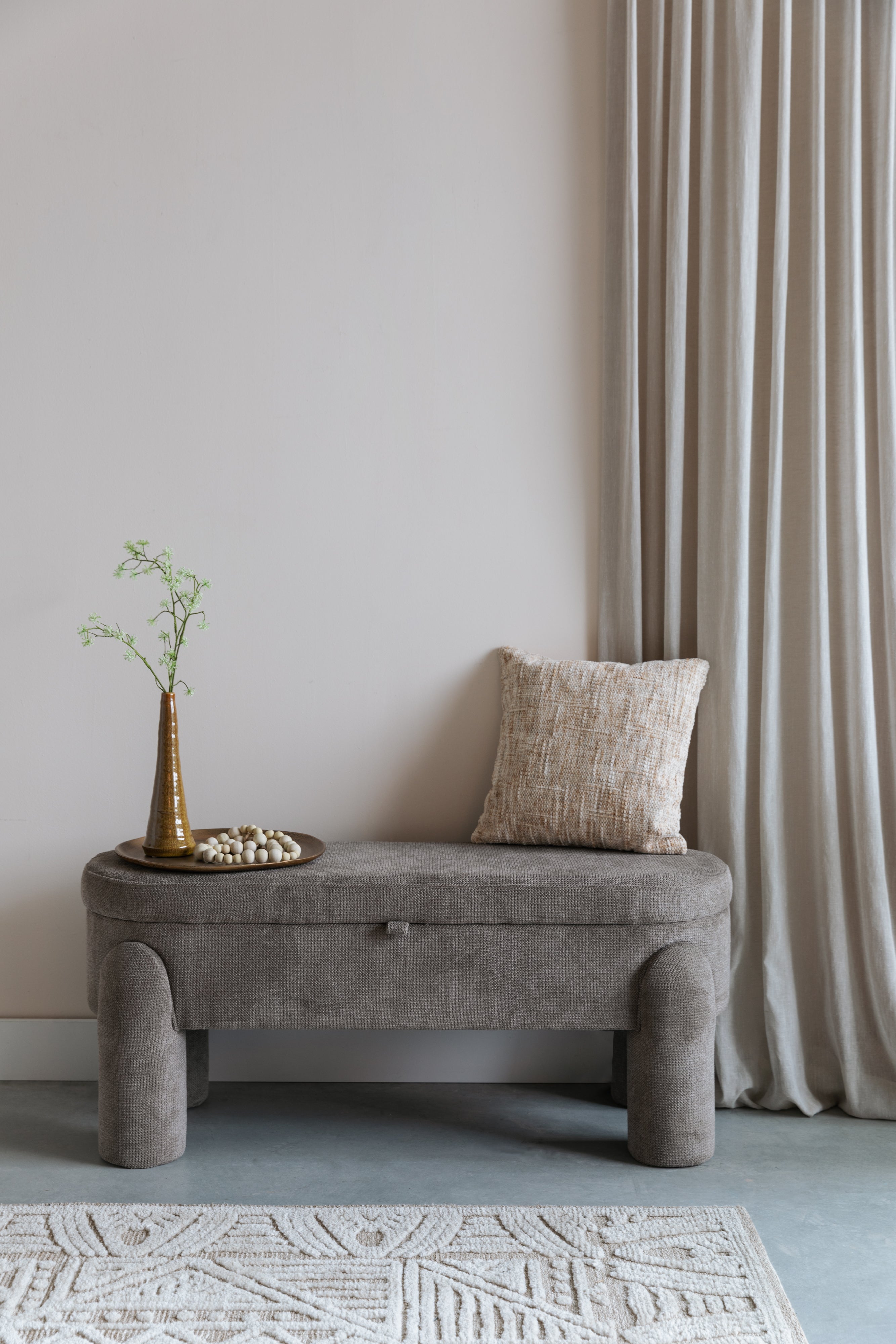 Bank met opbergruimte ORLY beige