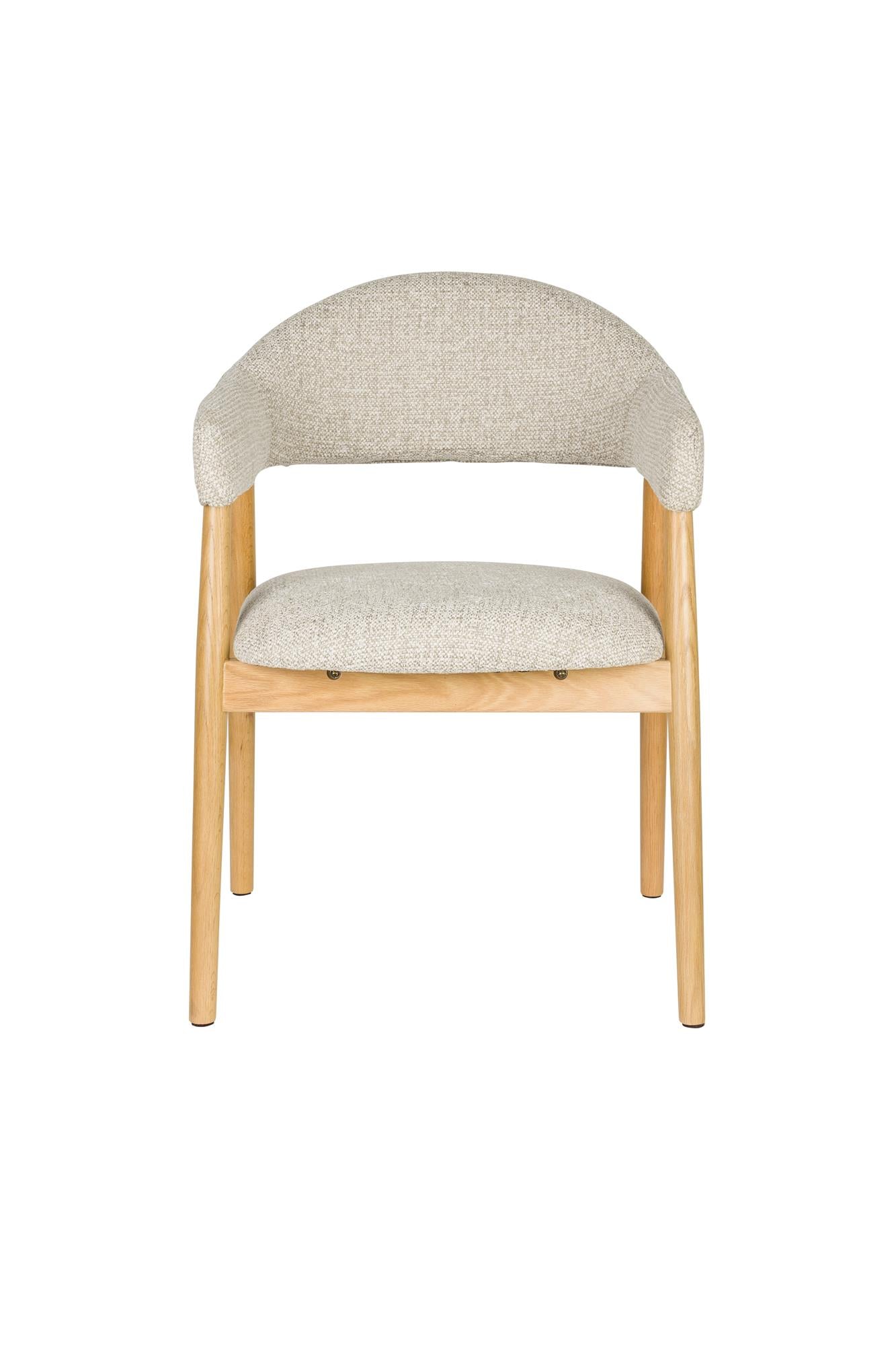 Stuhl INDY hellbraun mit Holzgestell