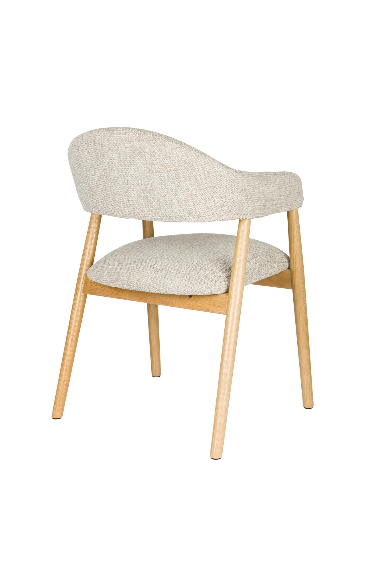 Stuhl INDY hellbraun mit Holzgestell