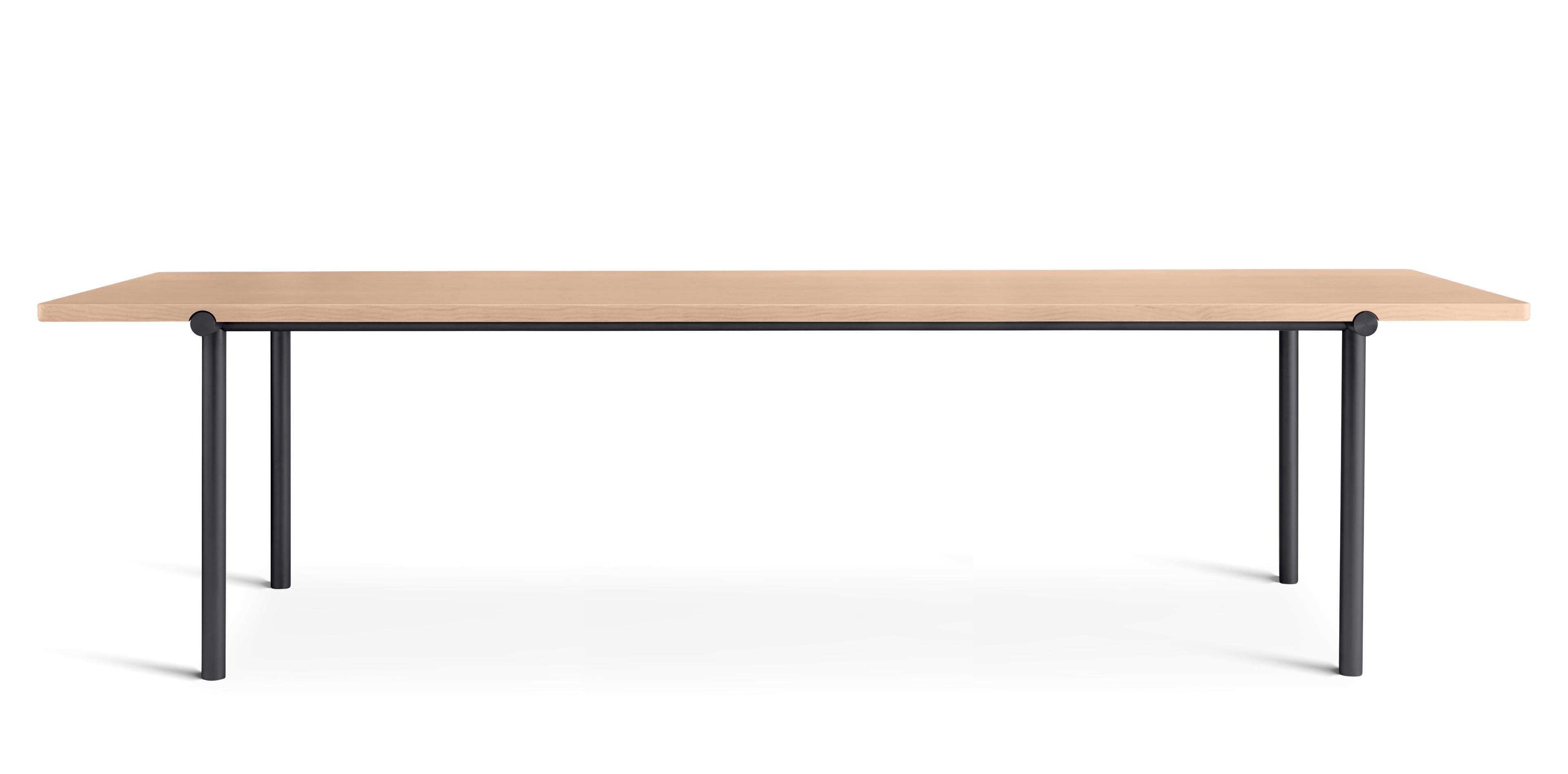 Tafel TUBBY TUBE douglasden met zwarte basis