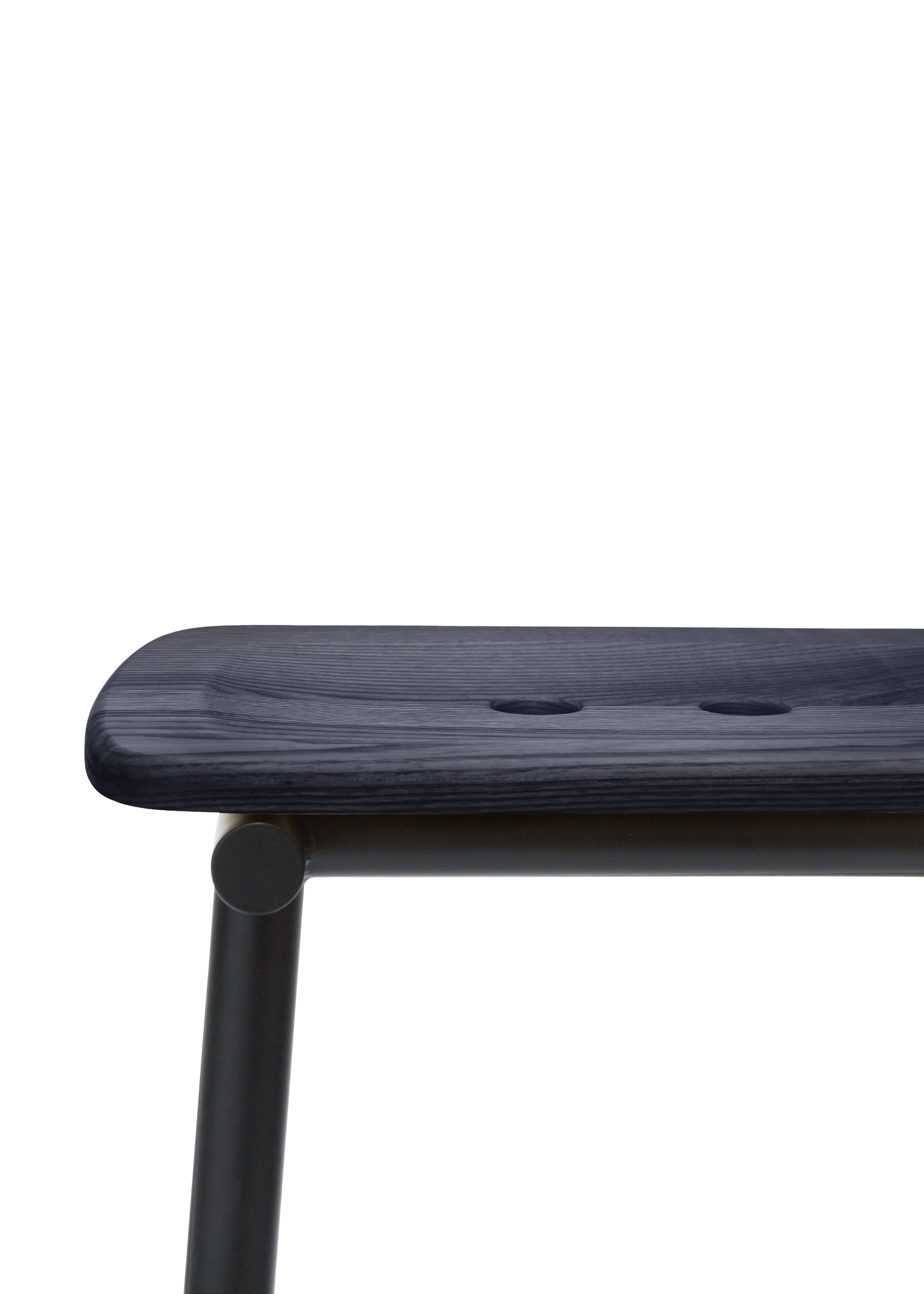 TUBBY TUBE stool navy blue with black base