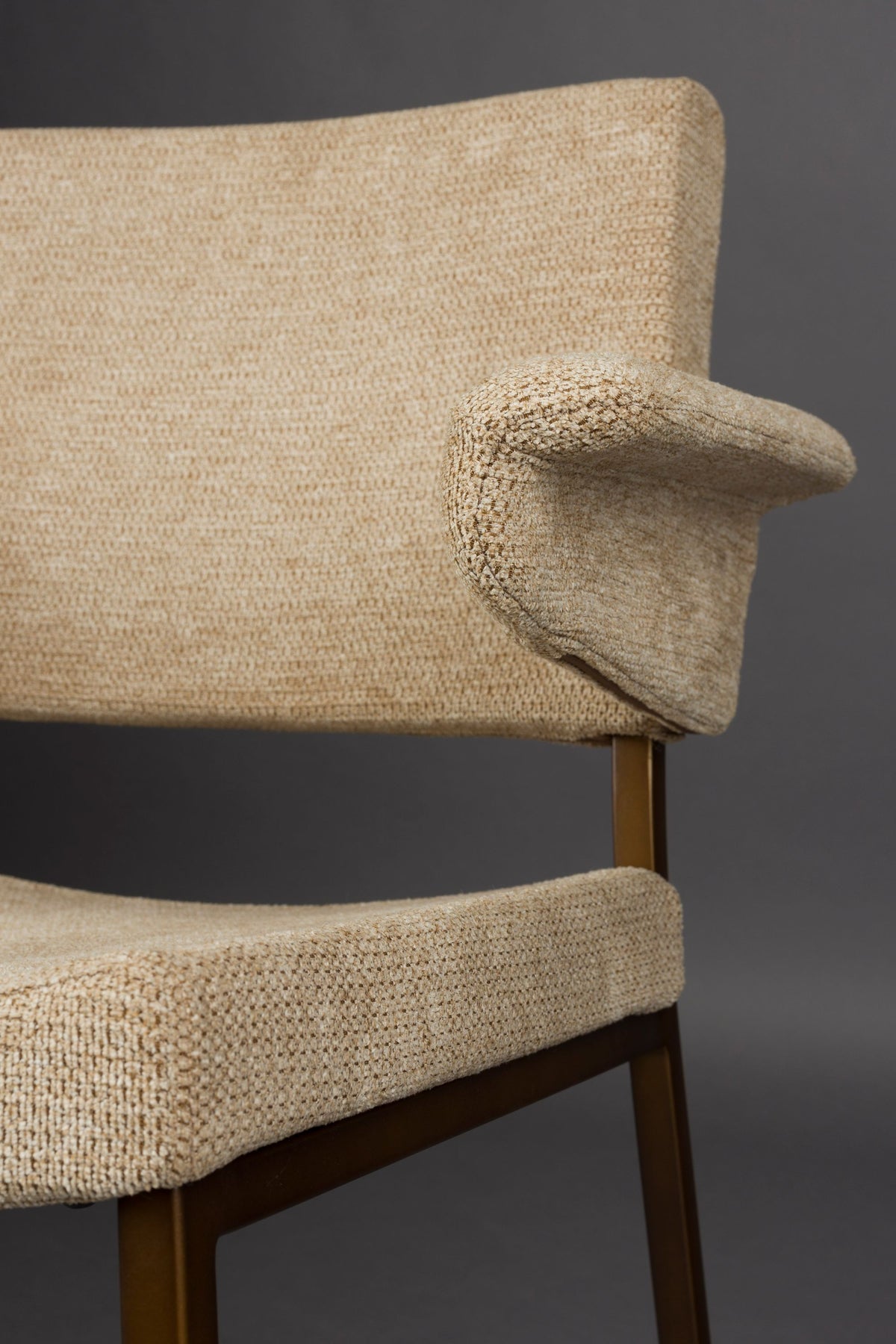 Krzesło z podłokietnikami PORTLAND beżowy – ujęcie 8