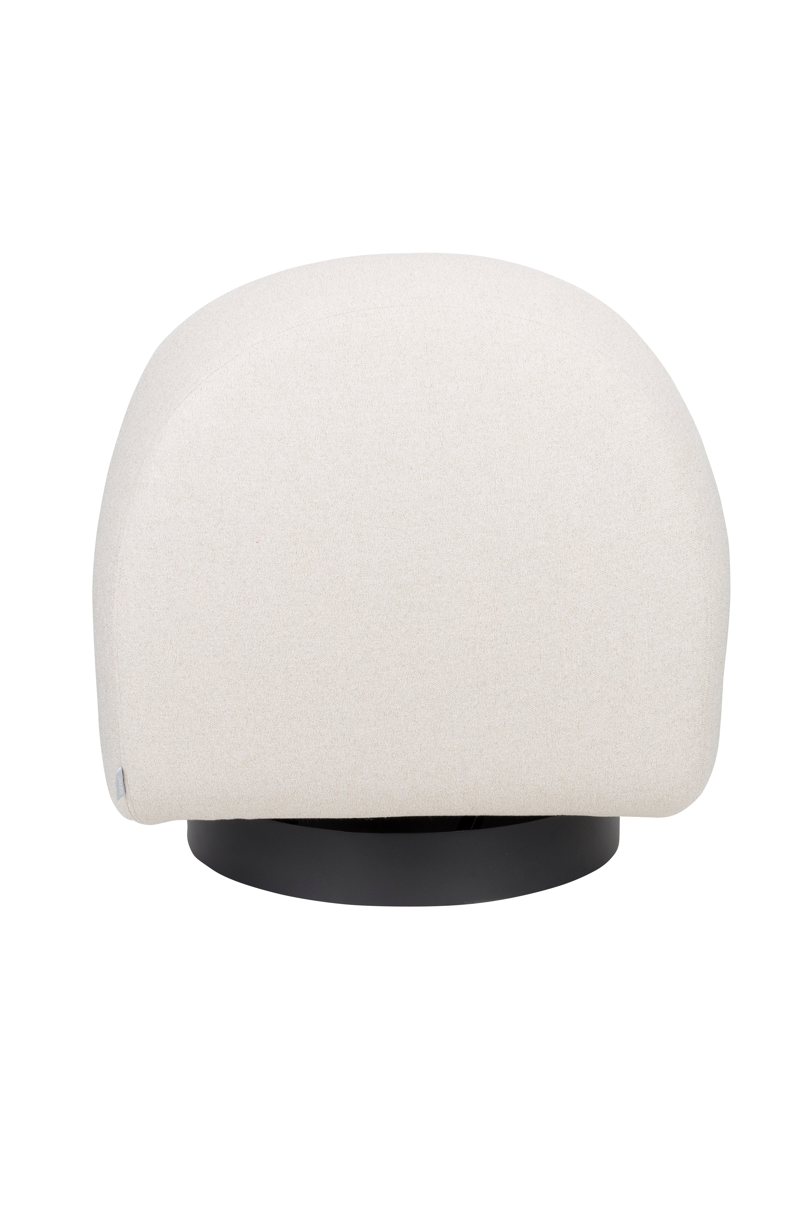 Fauteuil EDEN latte met zwarte basis