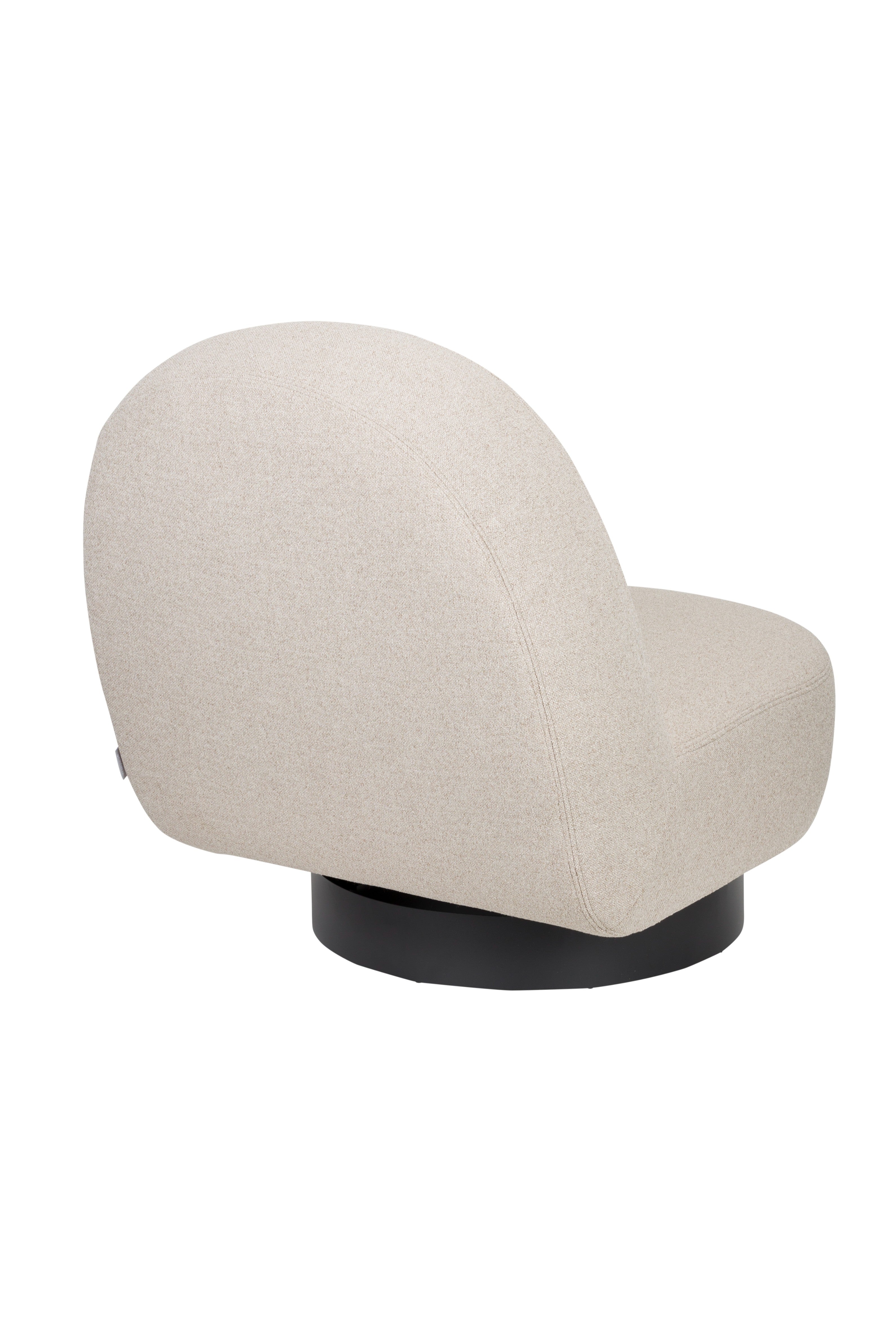 Eden fauteuil cappuccino met zwarte basis