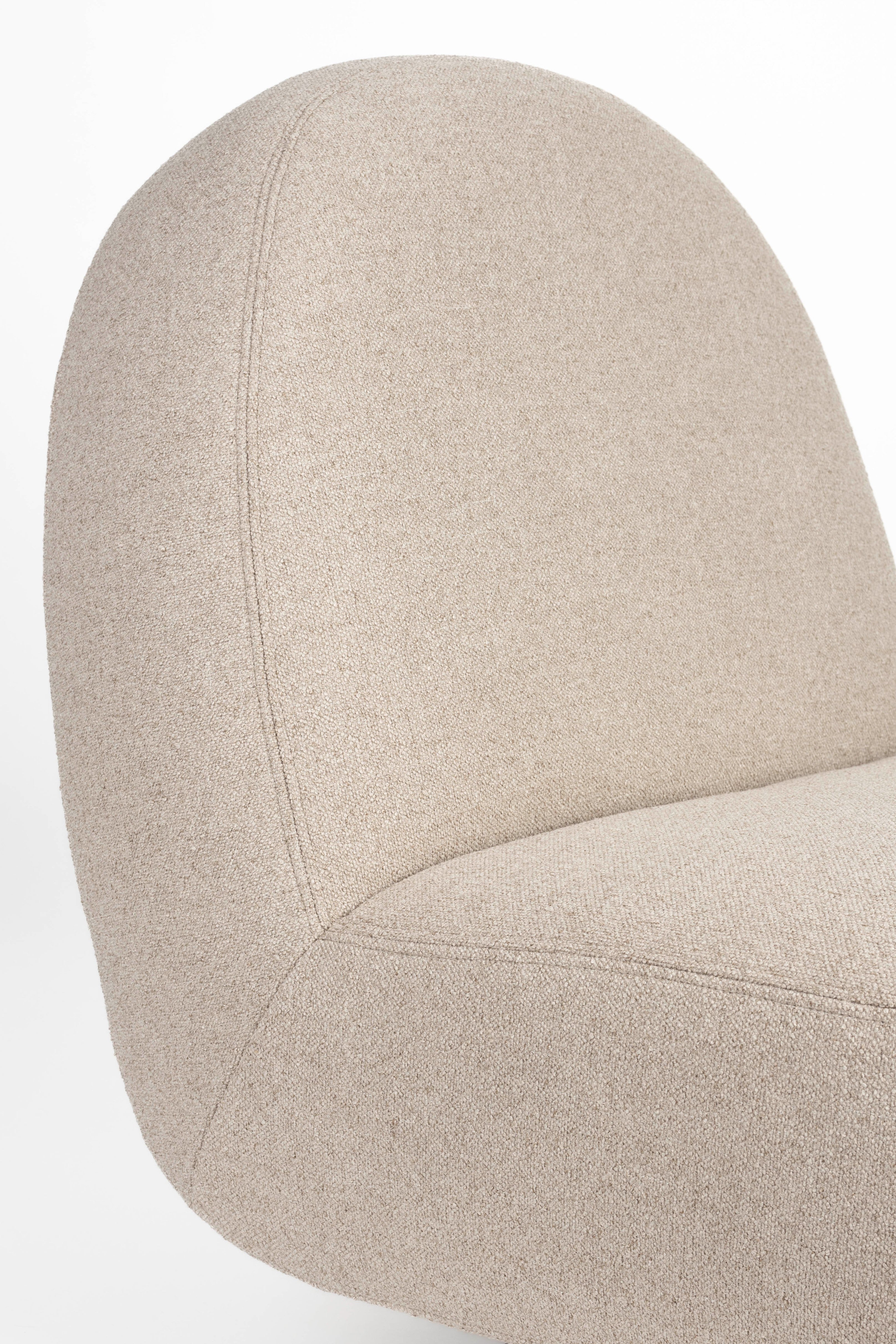 Eden fauteuil cappuccino met zwarte basis