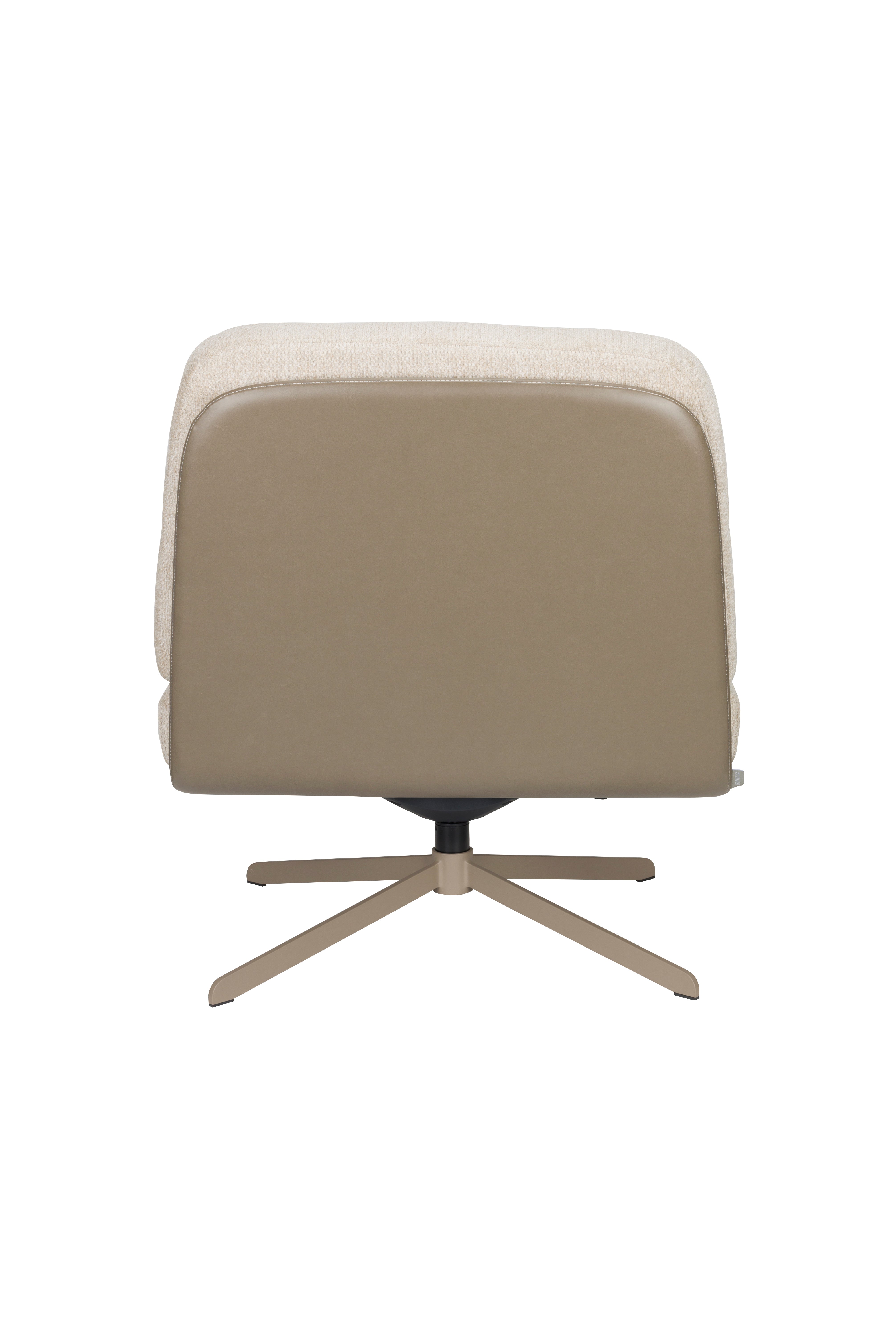 BENJAMIN armchair beige eco-leather with beige base
