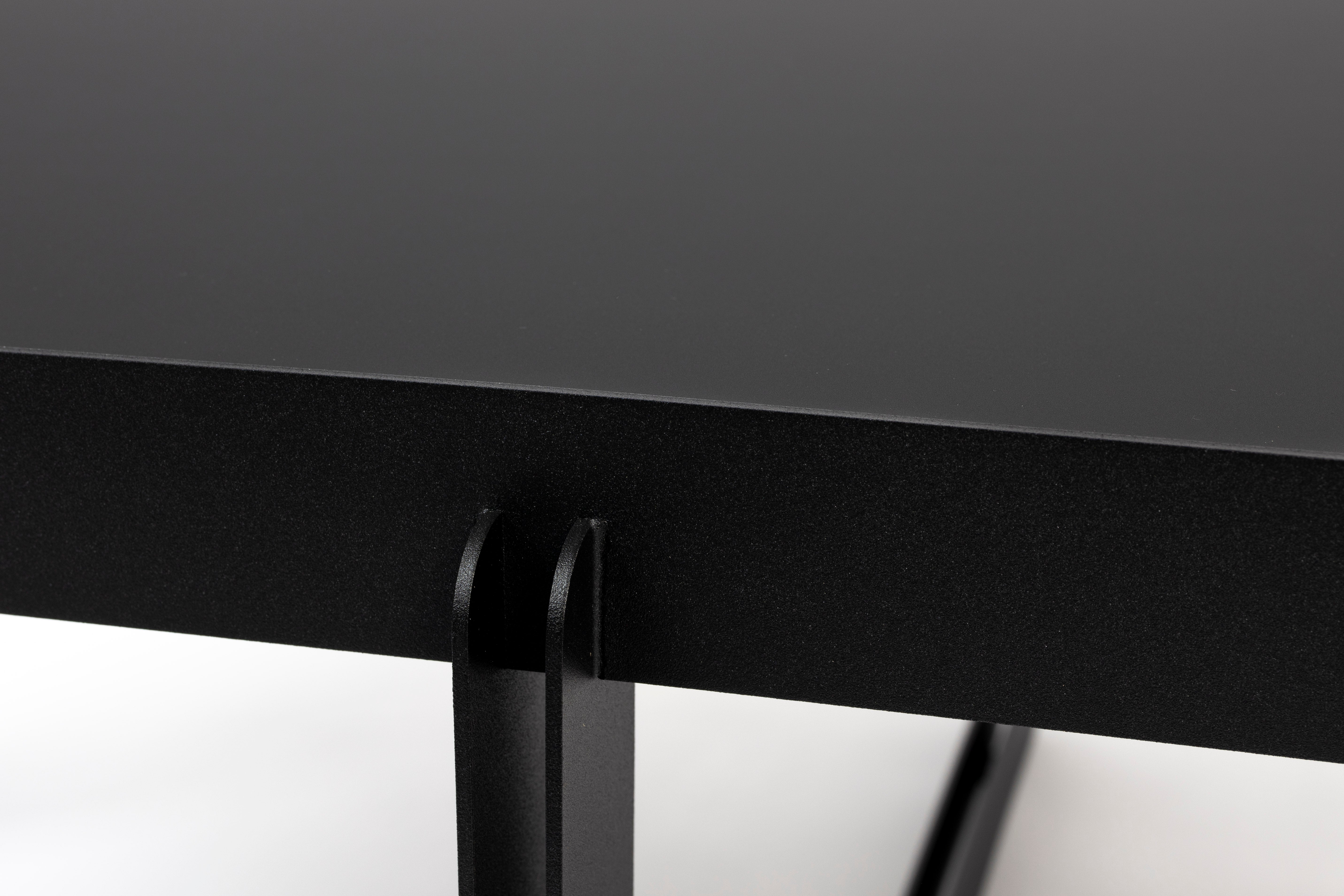 Ovale Zwarte Salontafel CENTRE