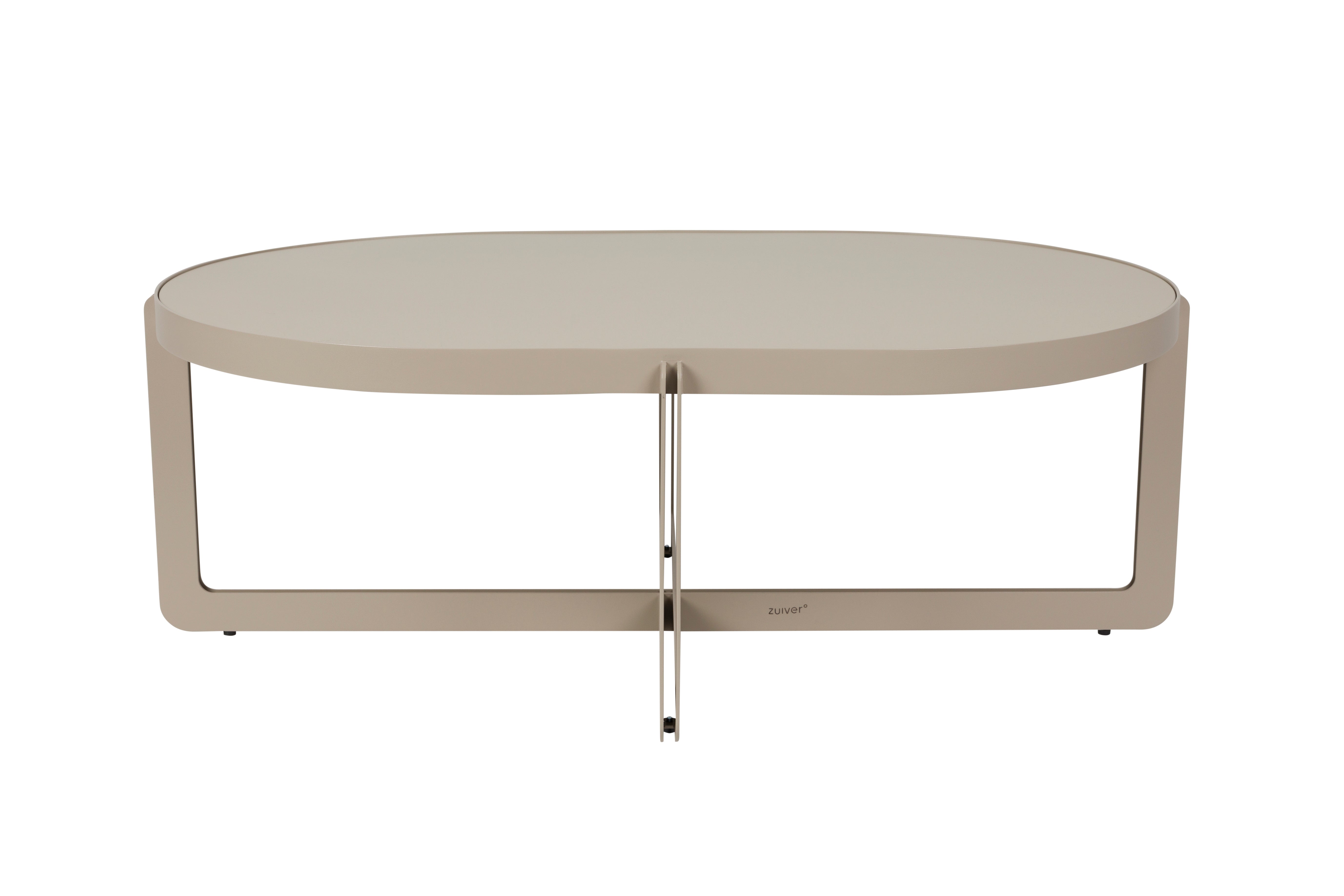 Ovale CENTRE koffietafel beige