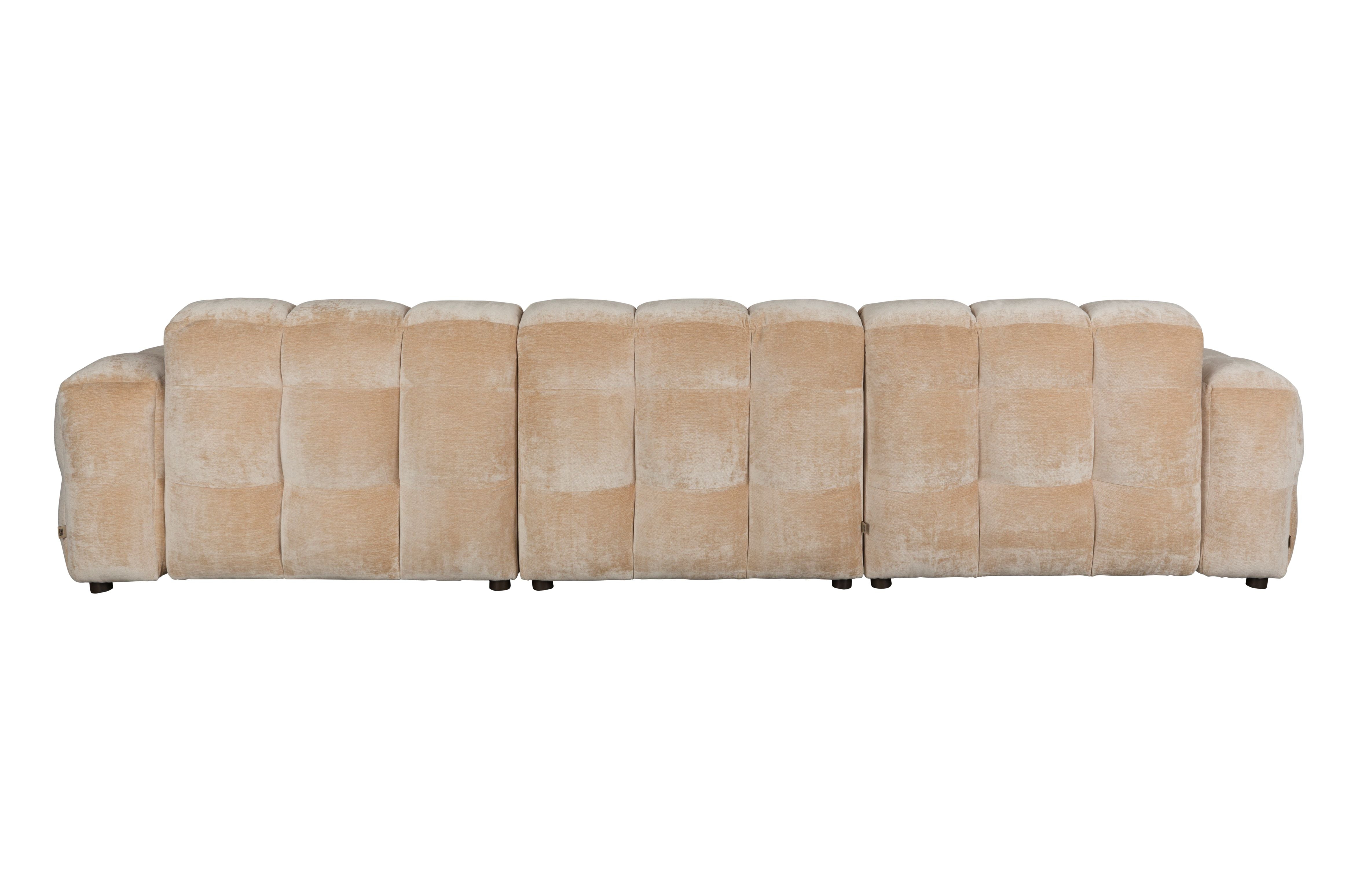 Sofa 4,5-persoons HACKMAN beige velours