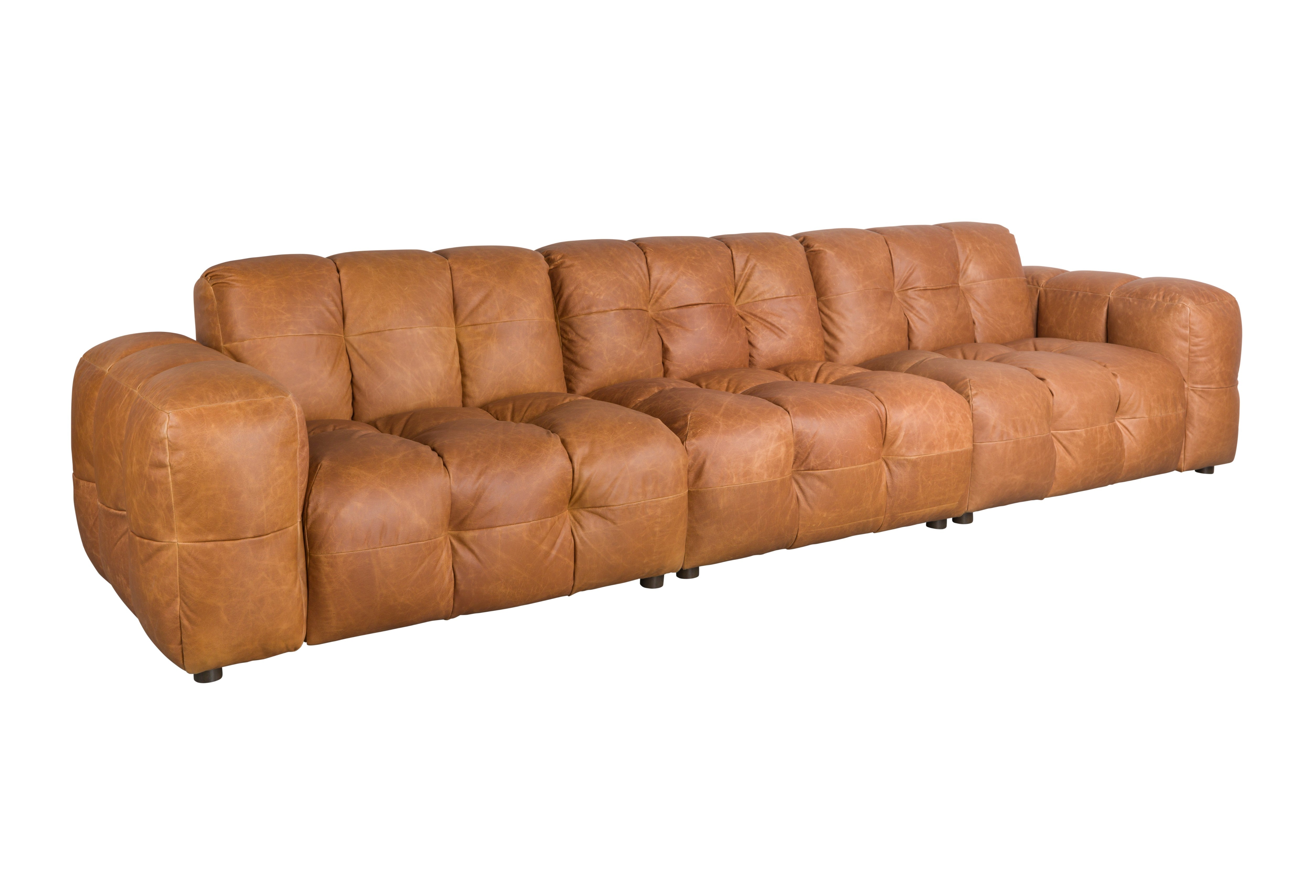 Sofa 4,5-sitzige HACKMAN cognac Leder