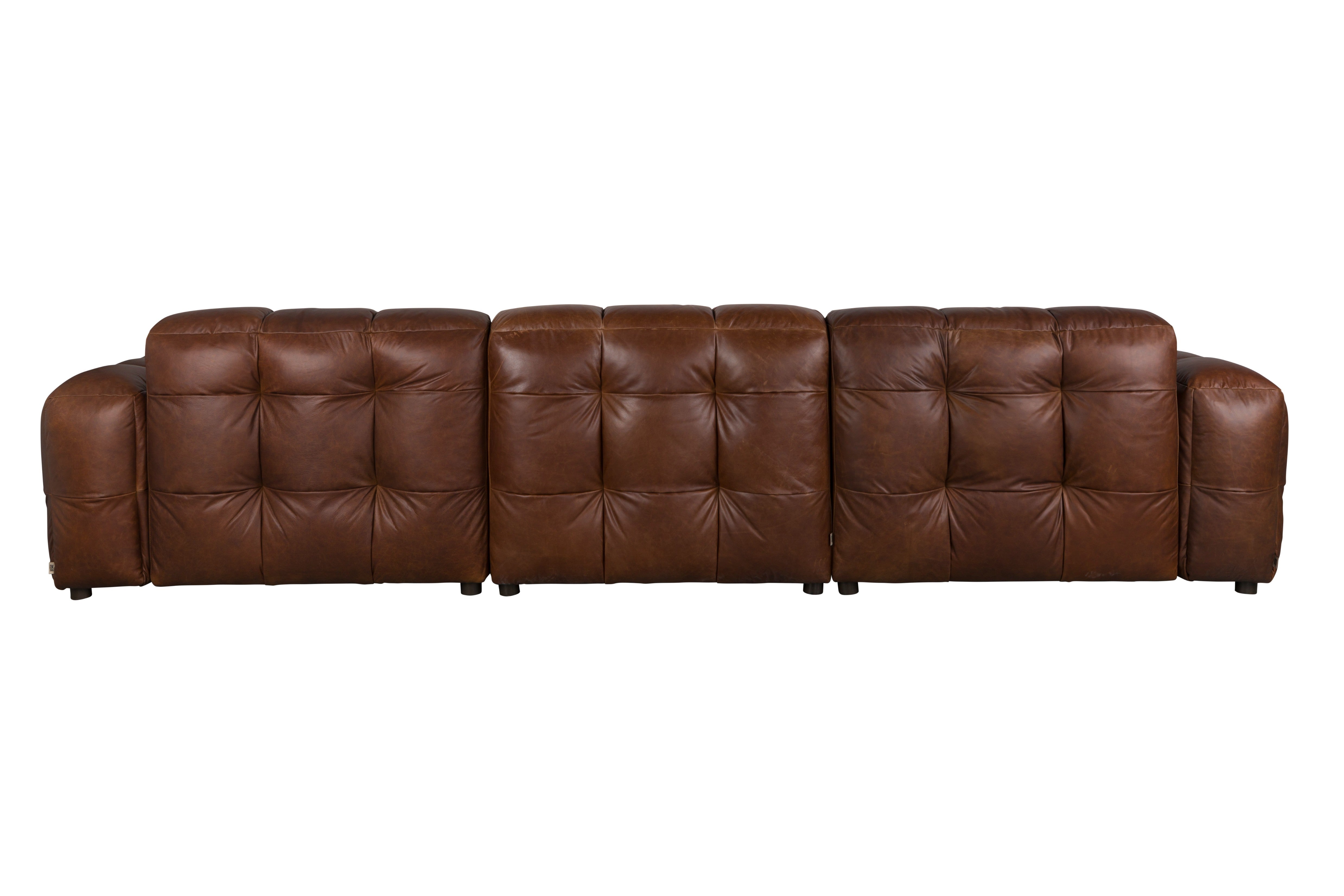 Sofa 4,5-persoons HACKMAN chocoladeleer